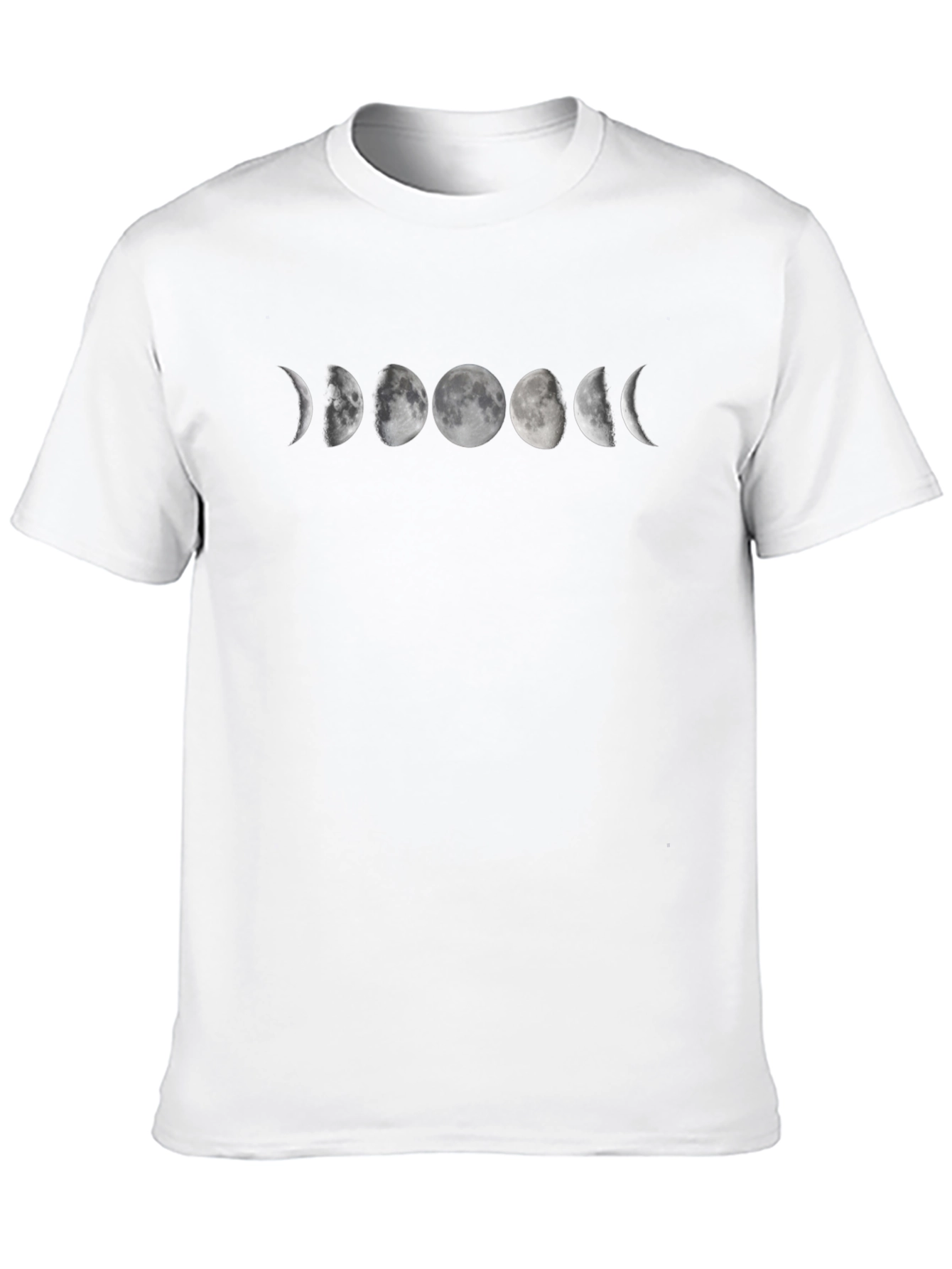 Lunar Phase Graphic Tee - Black Cotton Blend