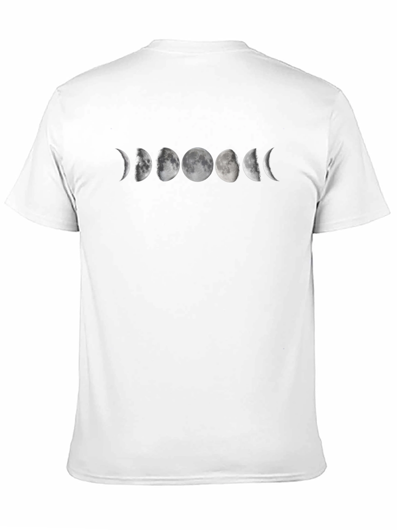 Lunar Phase Graphic Tee - Black Cotton Blend