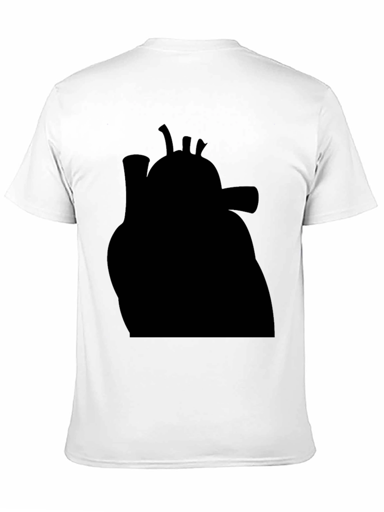 Anatomical Heart Graphic Tee - Black Cotton T-Shirt