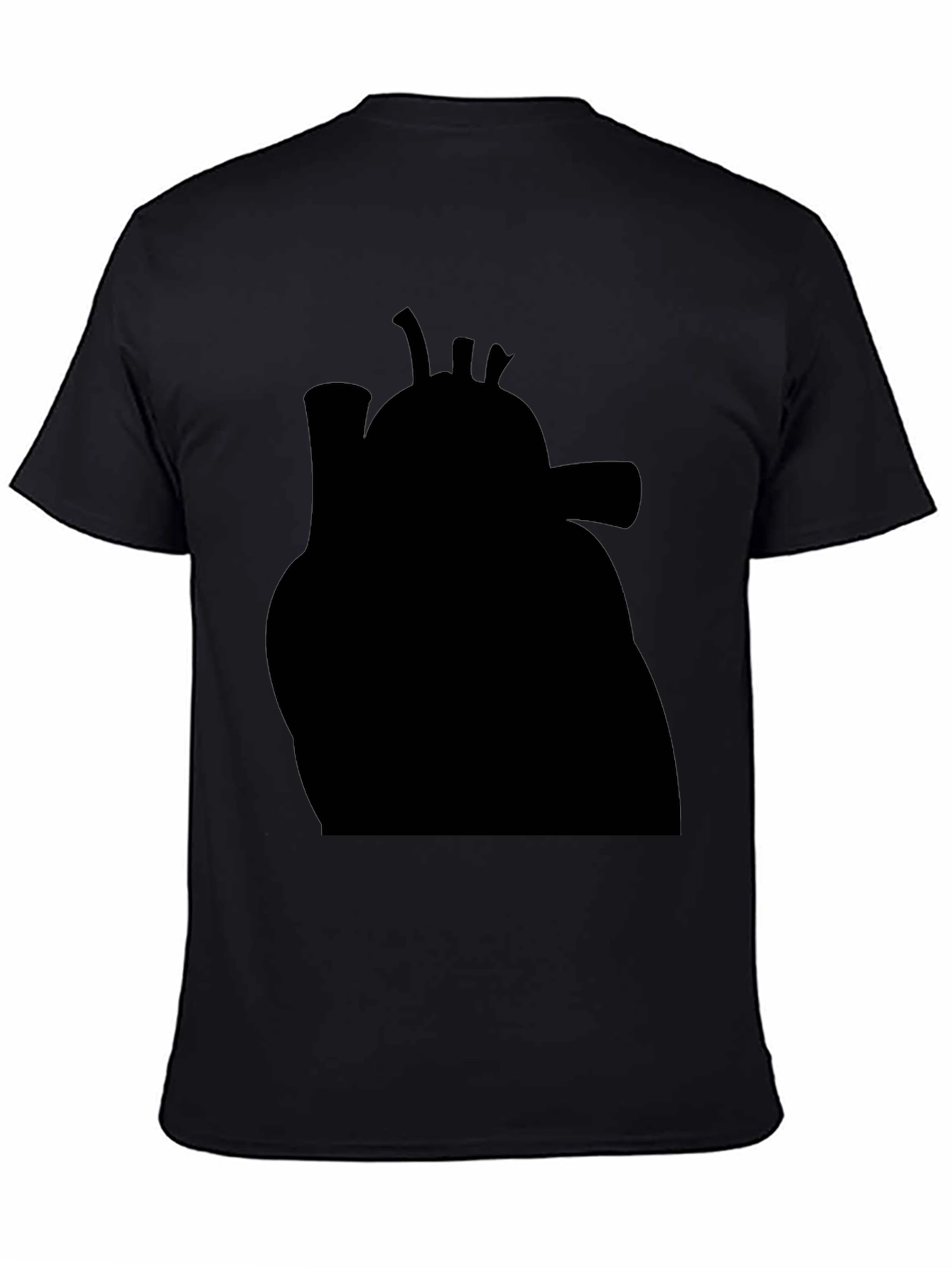 Anatomical Heart Graphic Tee - Black Cotton T-Shirt