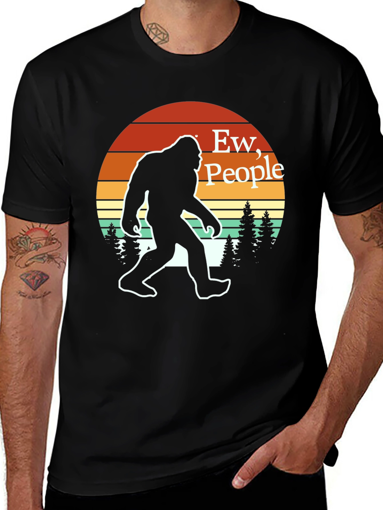 Ew People! Bigfoot T-Shirt - Funny Sasquatch Tee