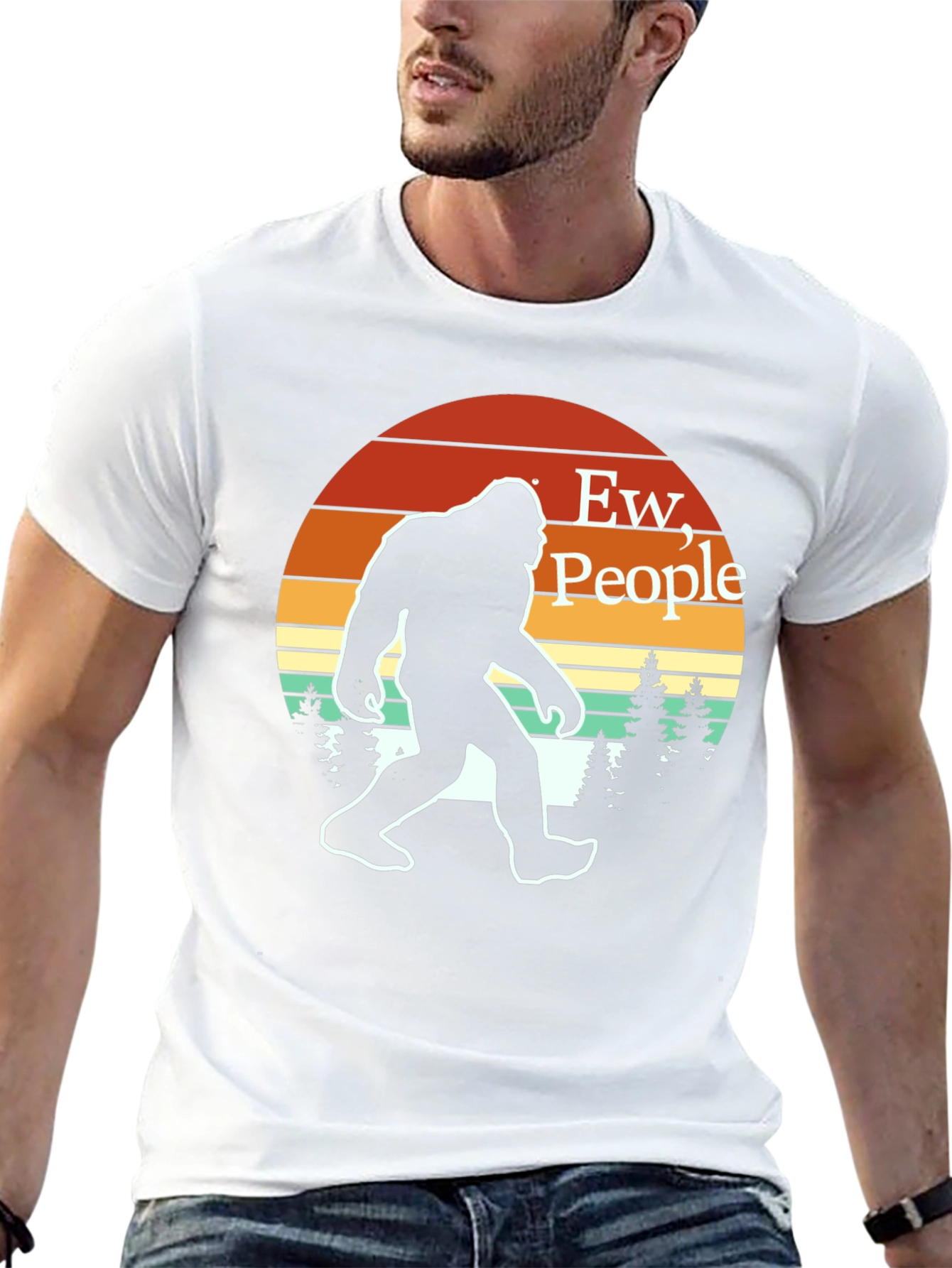 Ew People! Bigfoot T-Shirt - Funny Sasquatch Tee