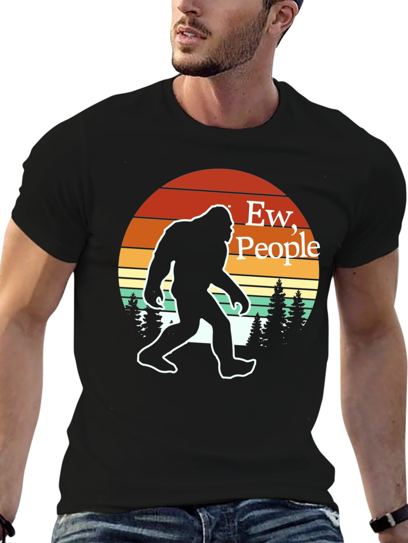 Ew People! Bigfoot T-Shirt - Funny Sasquatch Tee