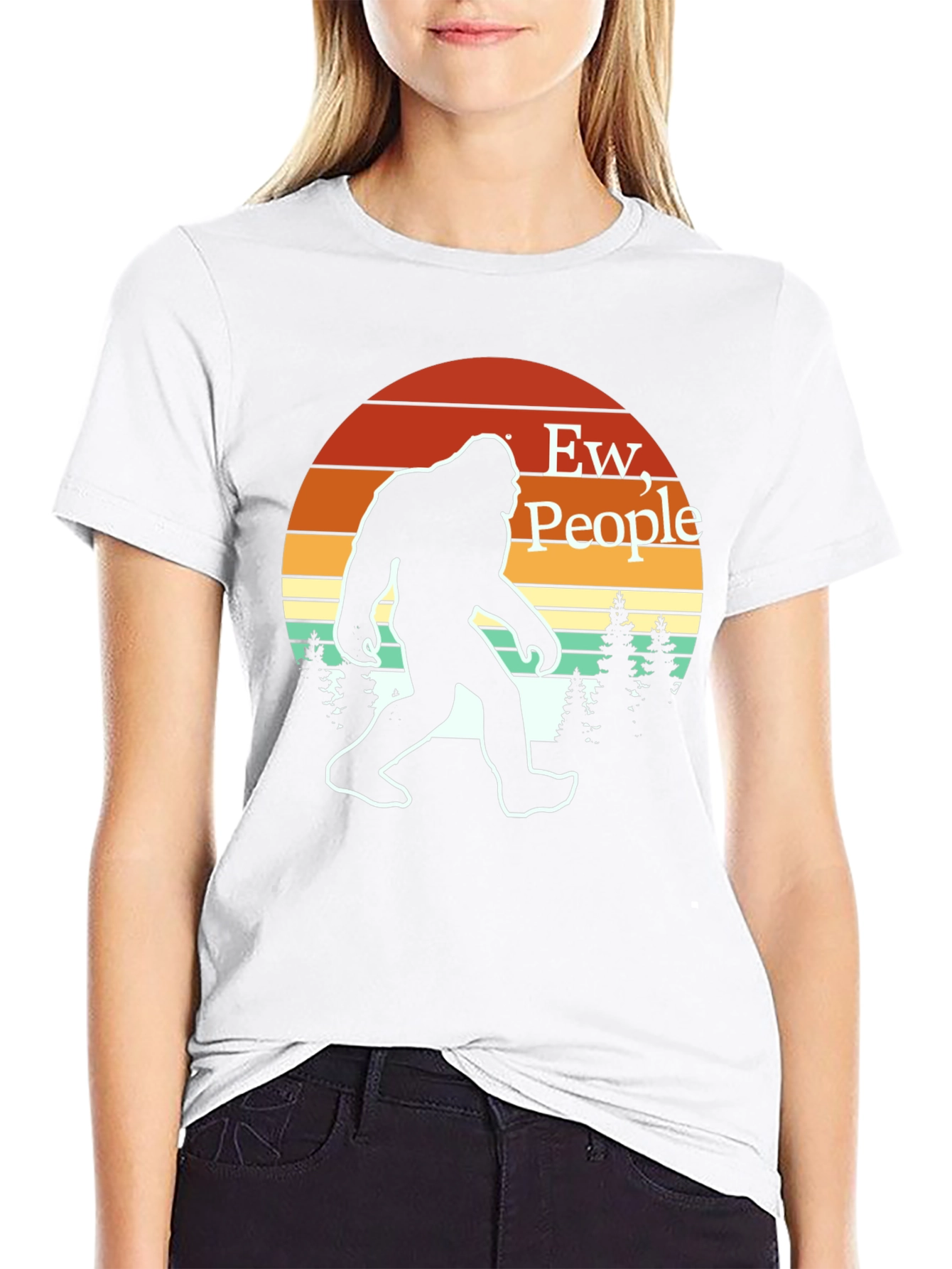 Ew People! Bigfoot T-Shirt - Funny Sasquatch Tee