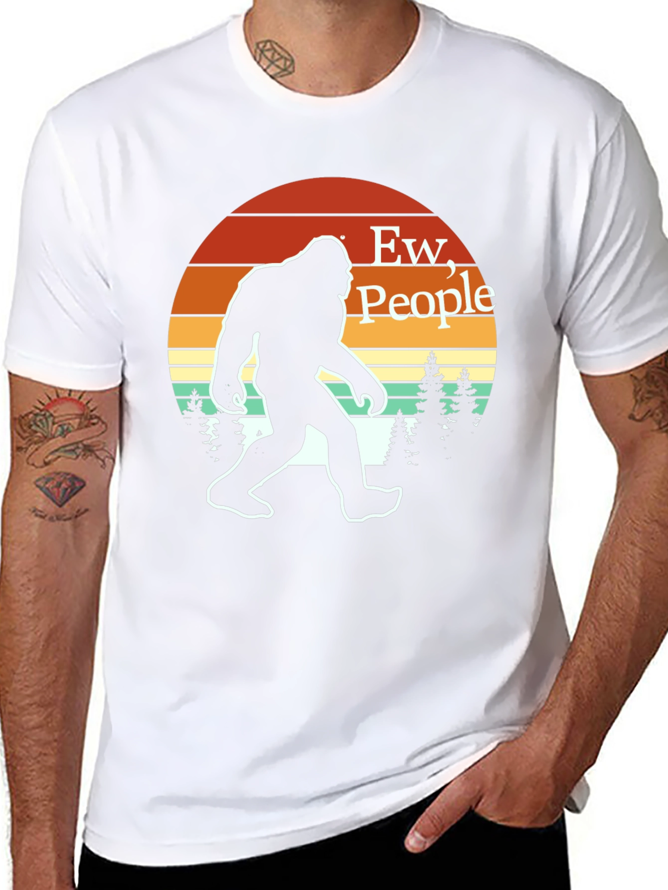 Ew People! Bigfoot T-Shirt - Funny Sasquatch Tee