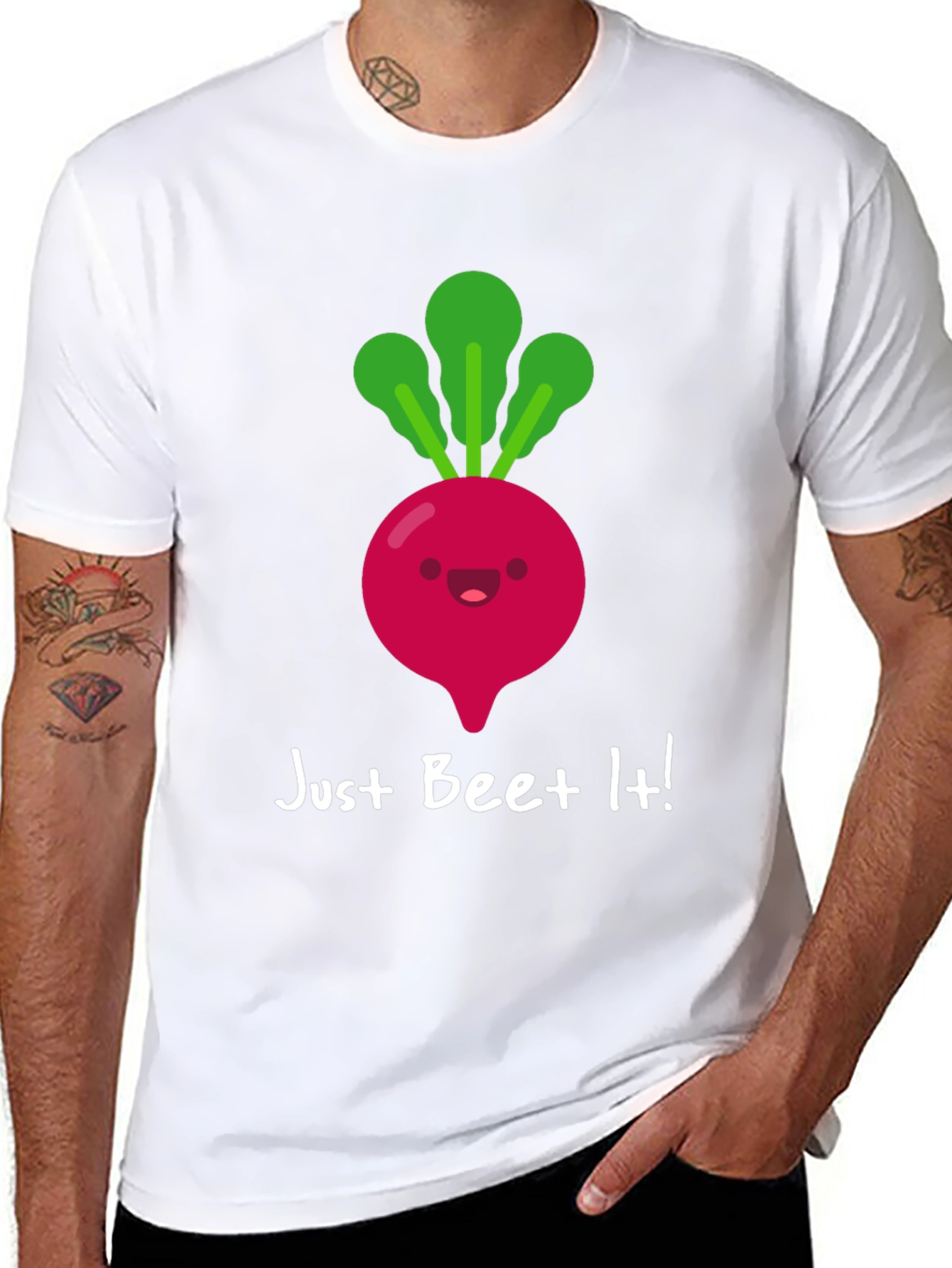 Just Beet It! Graphic T-Shirt - Funny Foodie Tee