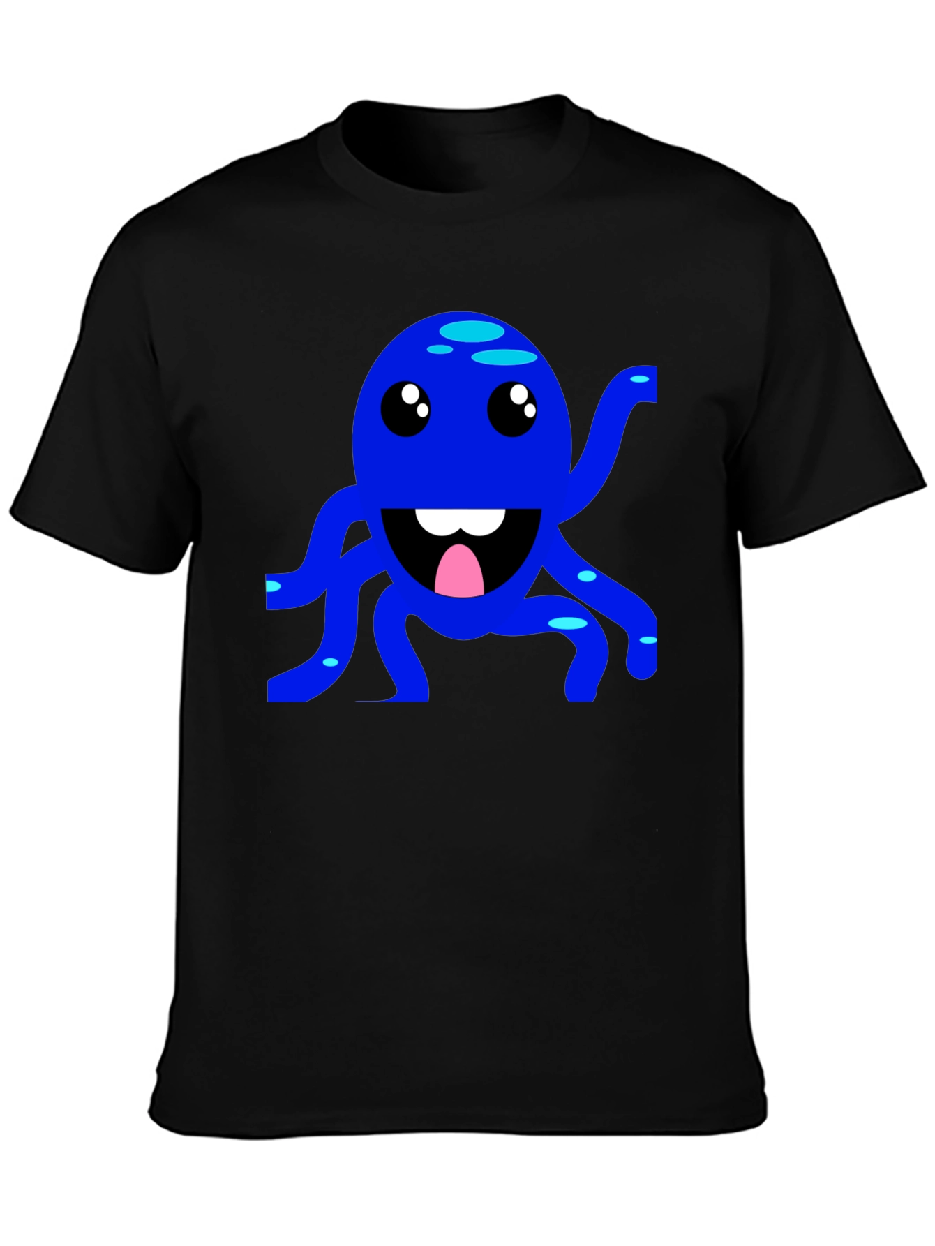 Blue Octopus Graphic Tee - Fun & Playful Design