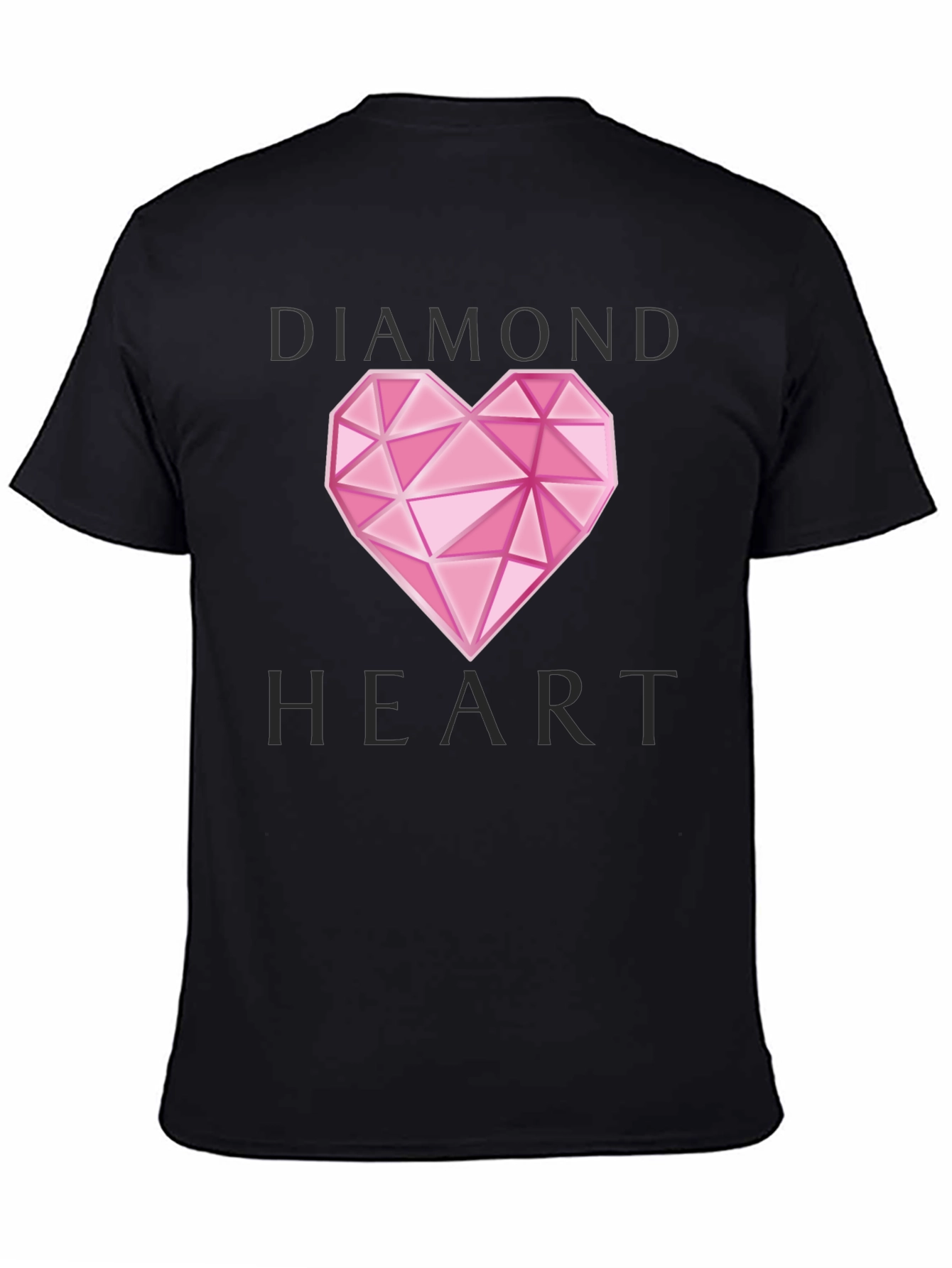 Diamond Heart Graphic T-Shirt - Stylish Casual Wear