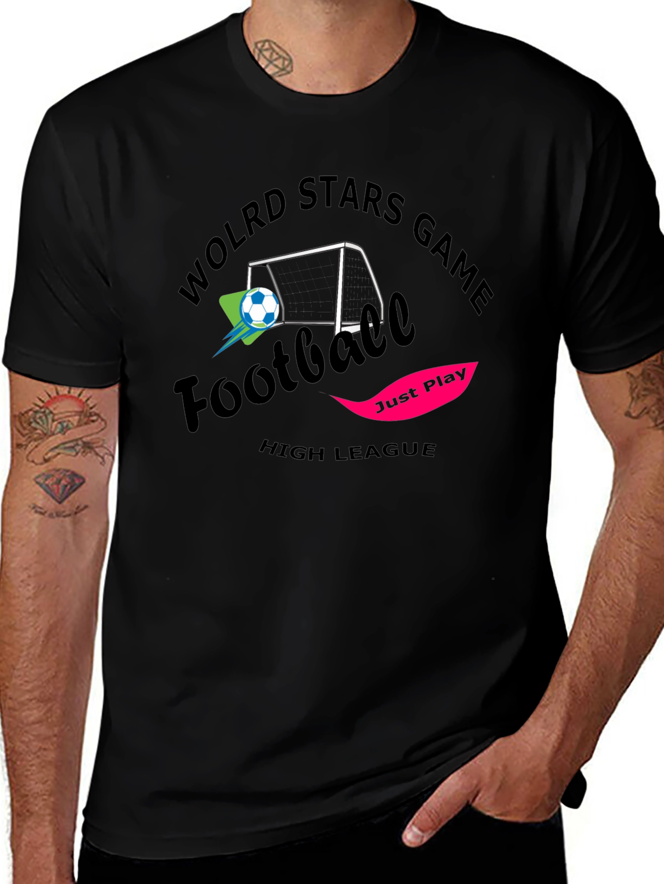 World Stars Football Game T-Shirt