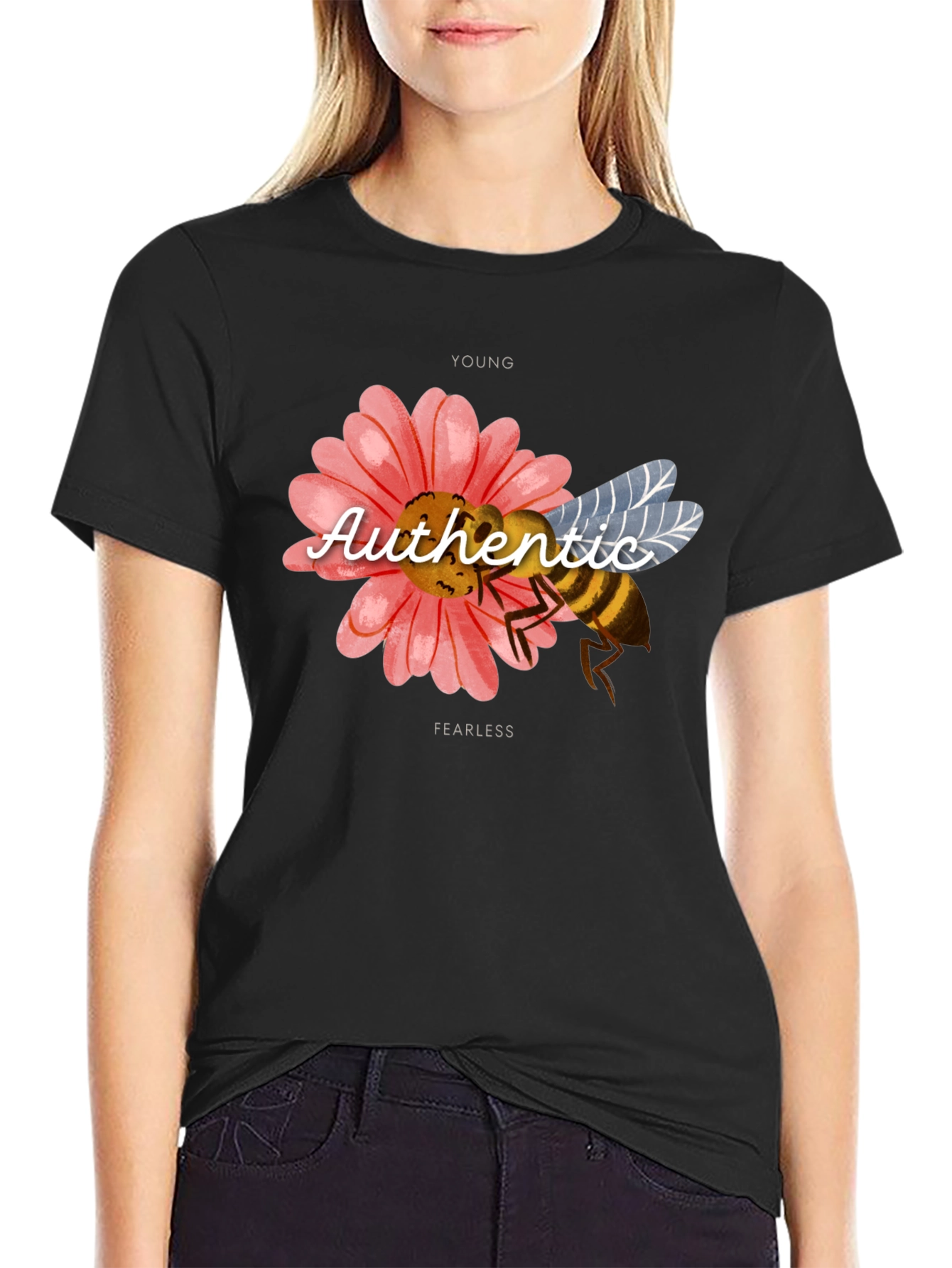 Authentic Young Fearless Bee Graphic Tee