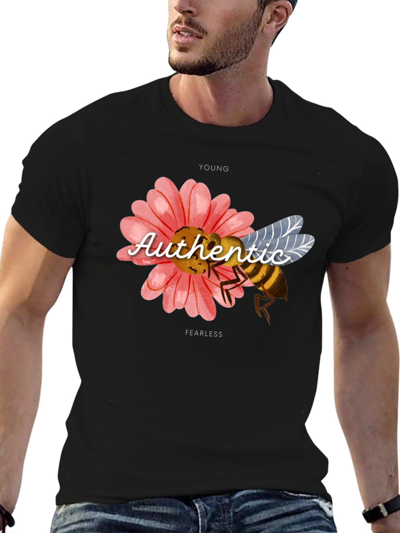 Authentic Young Fearless Bee Graphic Tee