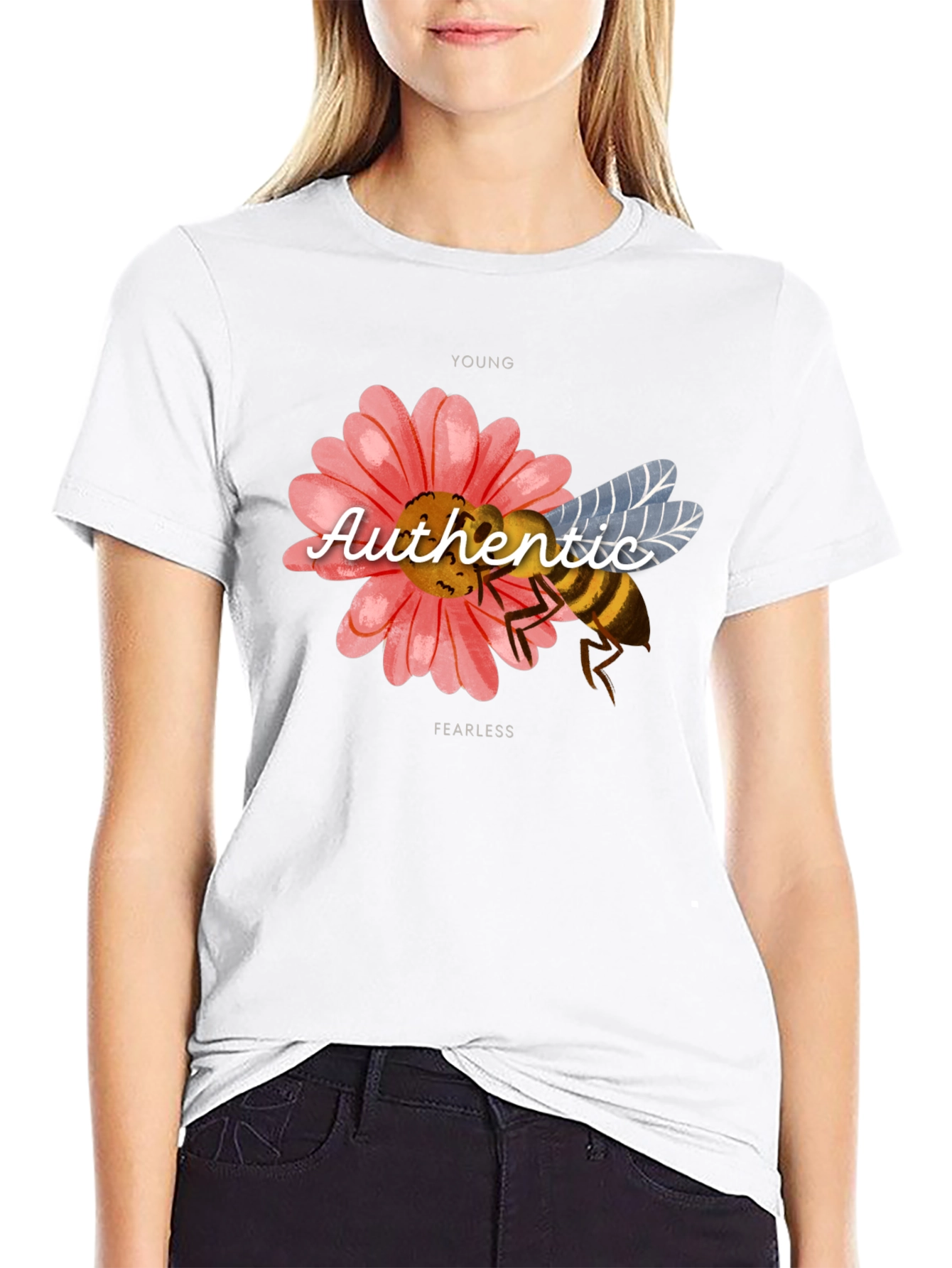 Authentic Young Fearless Bee Graphic Tee