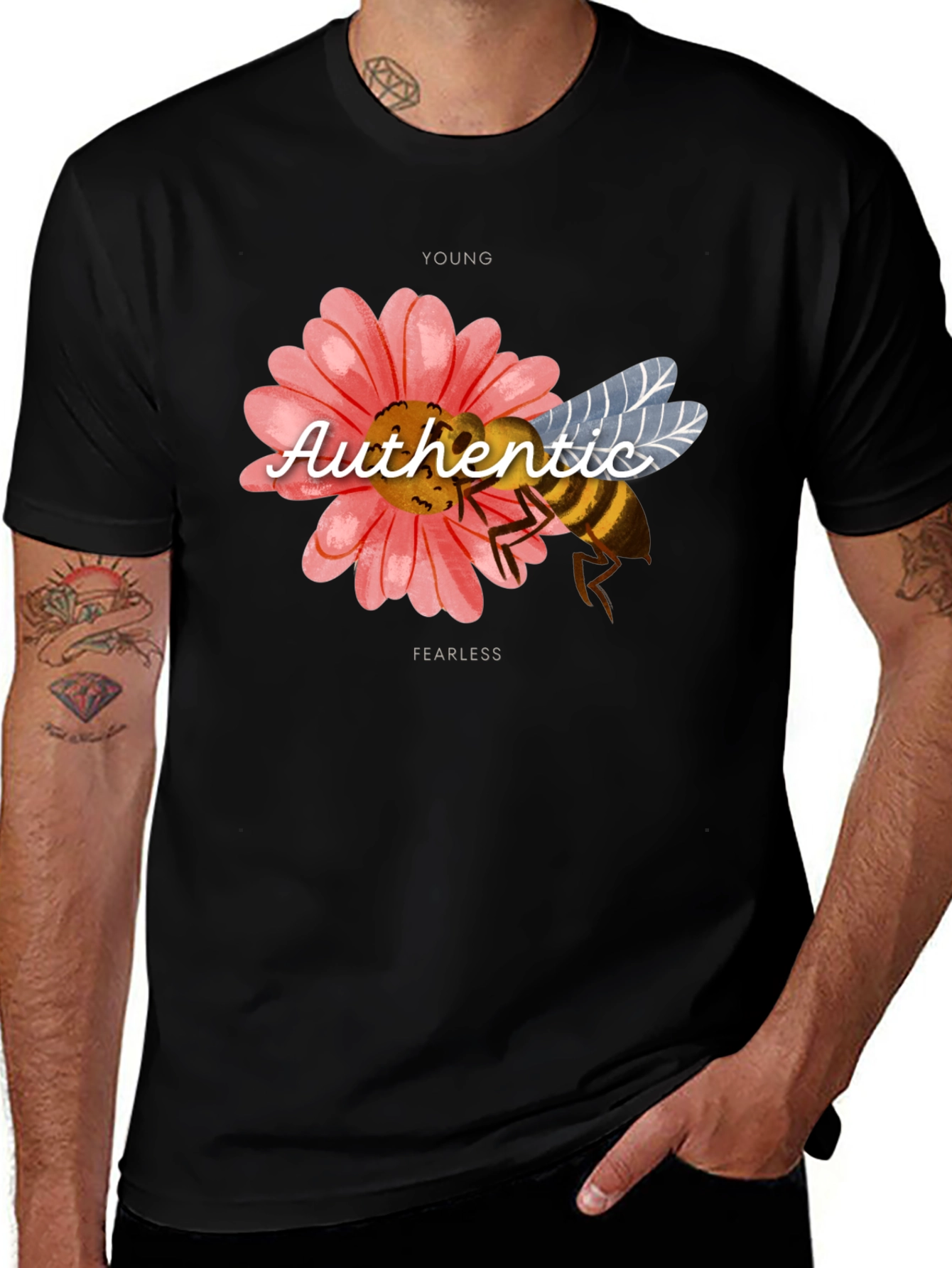 Authentic Young Fearless Bee Graphic Tee