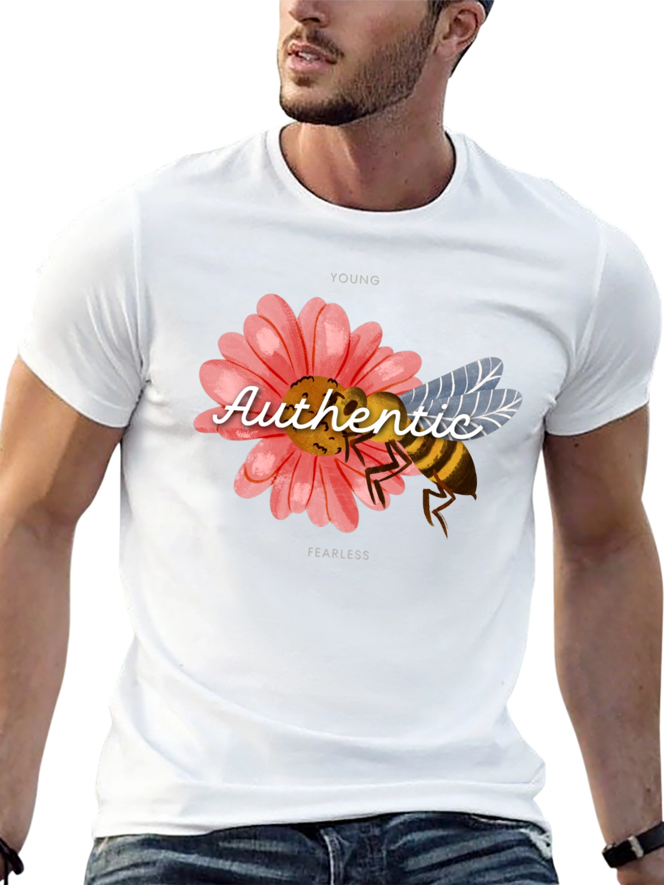 Authentic Young Fearless Bee Graphic Tee
