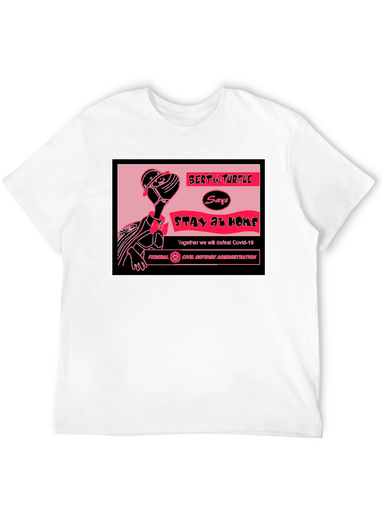 Bert the Turtle Stay Home T-Shirt