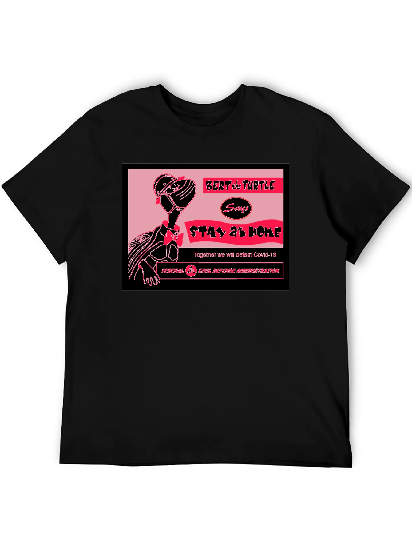 Bert the Turtle Stay Home T-Shirt