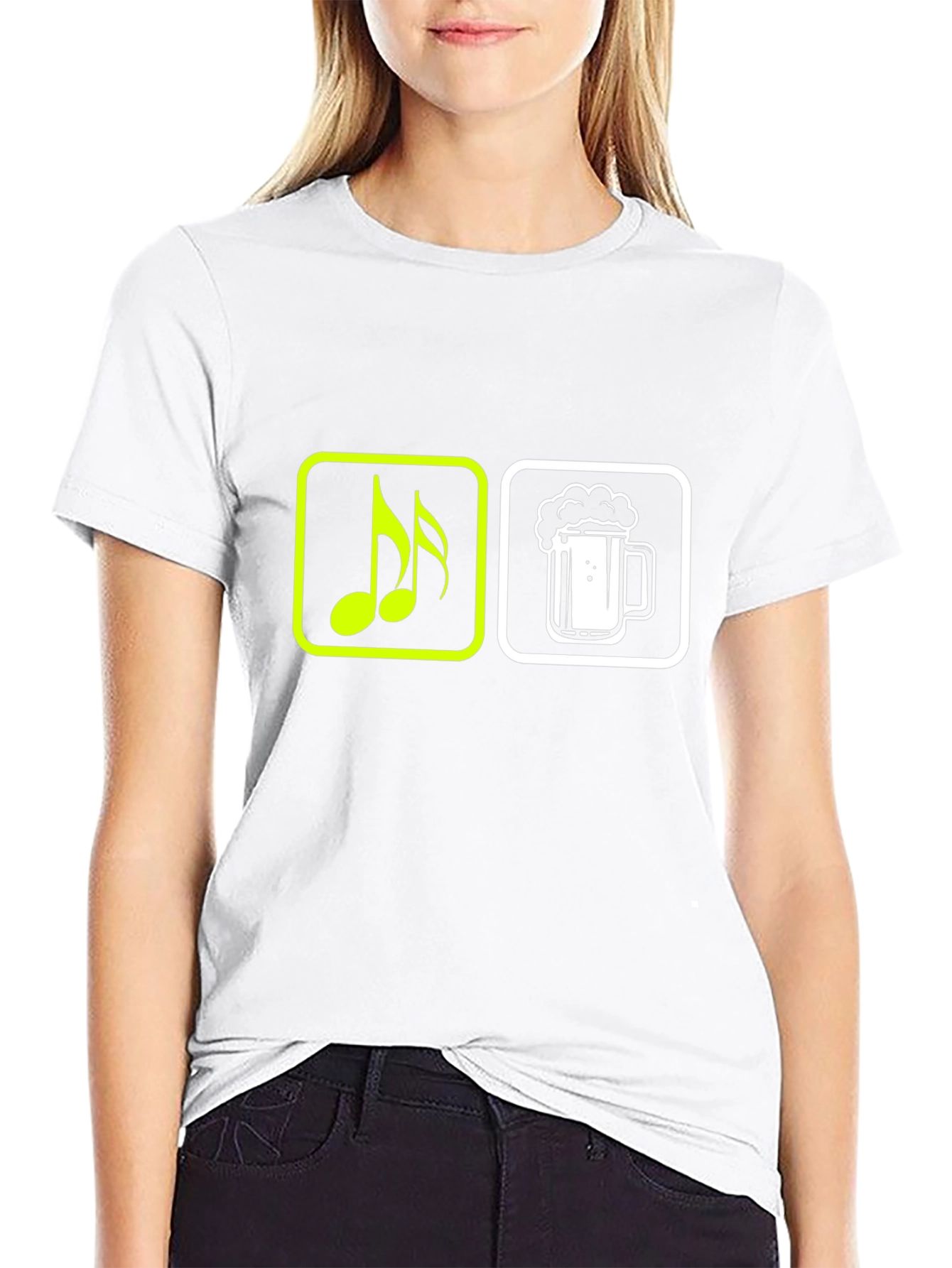 Music & Beer T-Shirt - Black Graphic Tee
