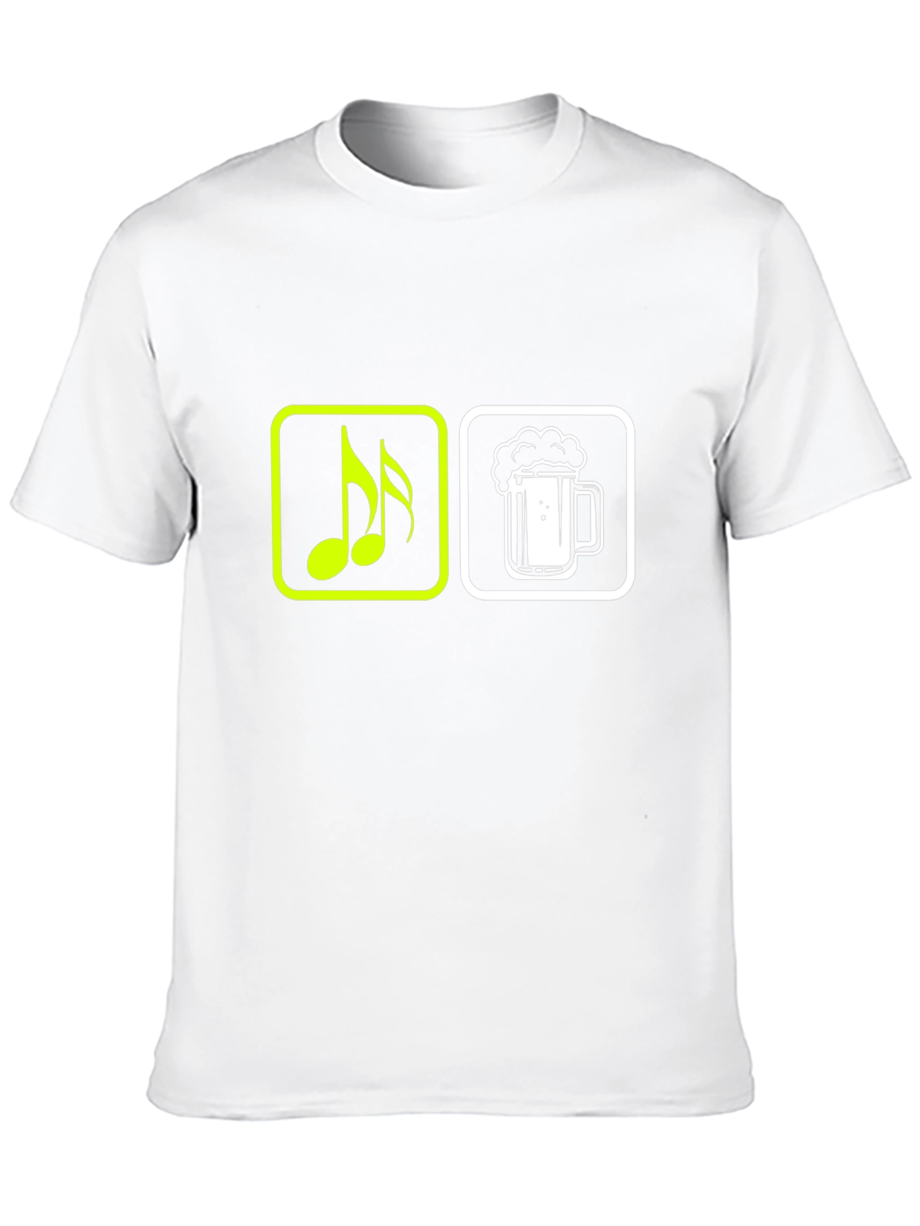Music & Beer T-Shirt - Black Graphic Tee