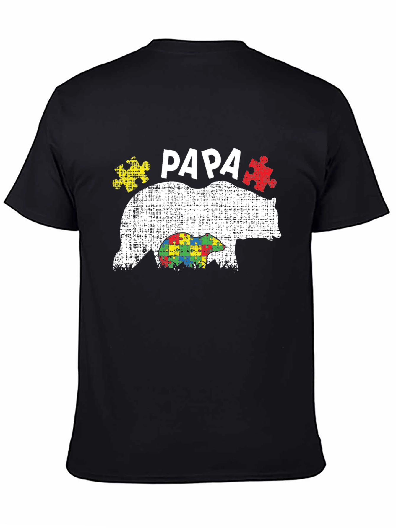 Papa Bear Autism Awareness T-Shirt