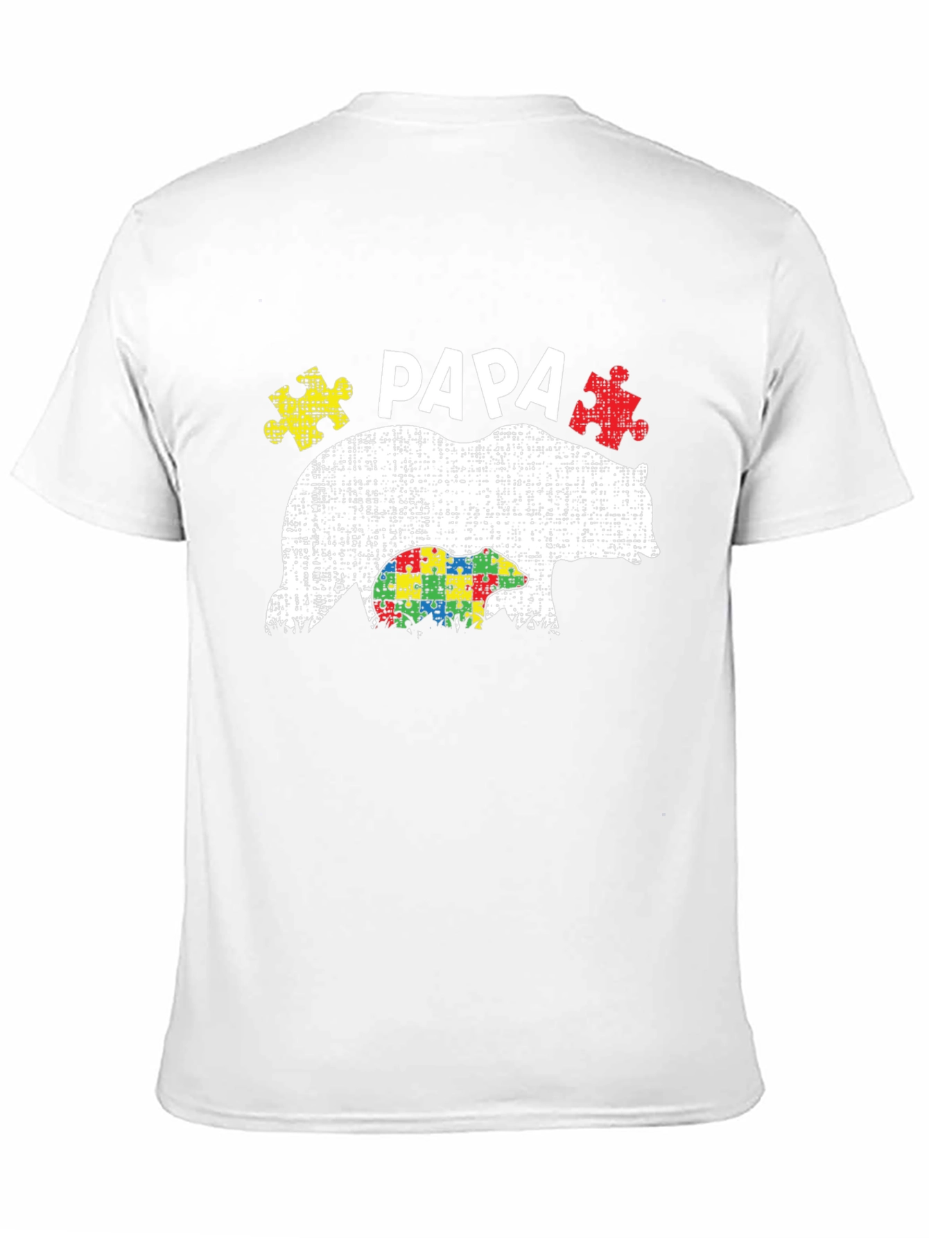 Papa Bear Autism Awareness T-Shirt