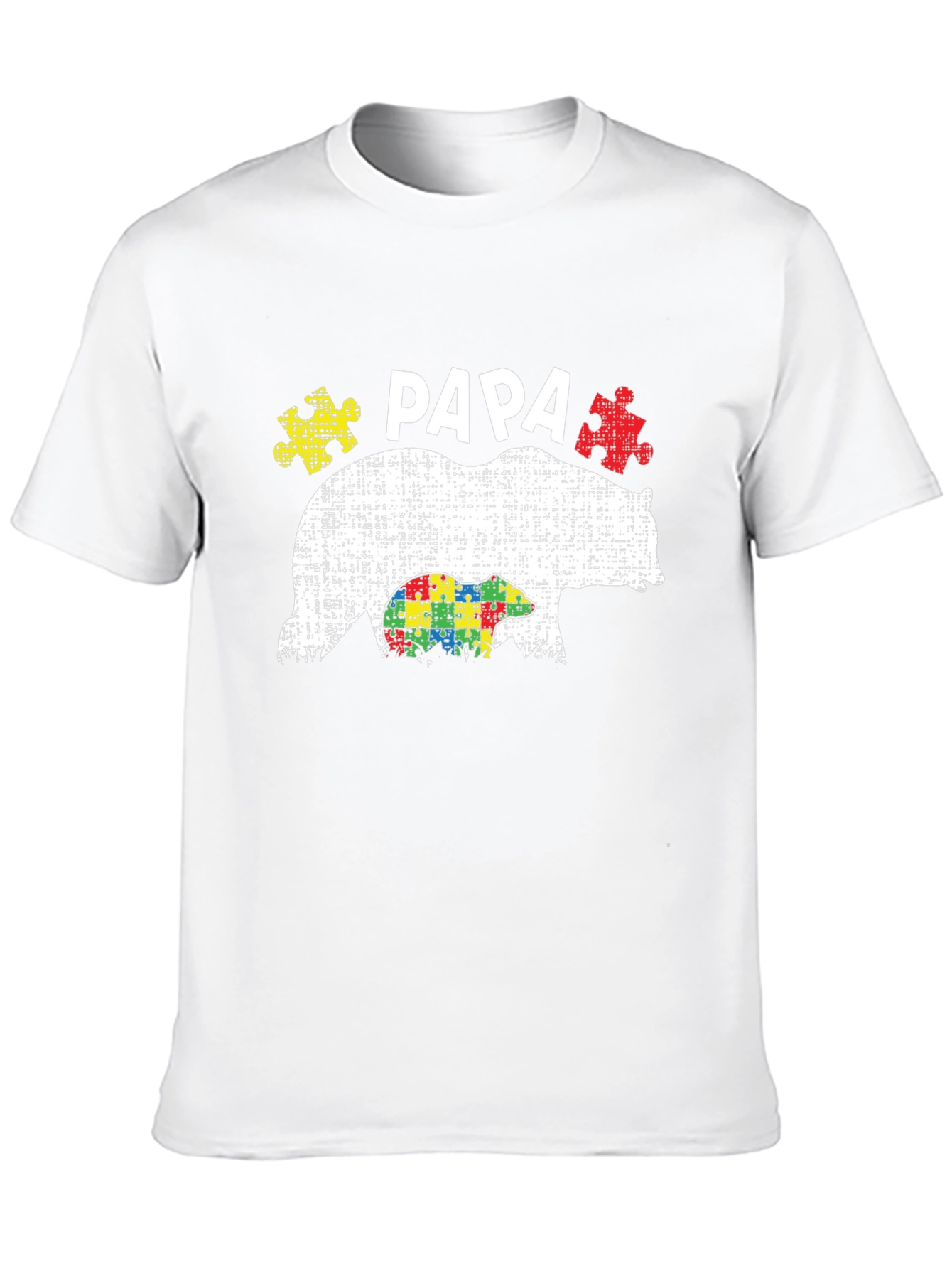 Papa Bear Autism Awareness T-Shirt
