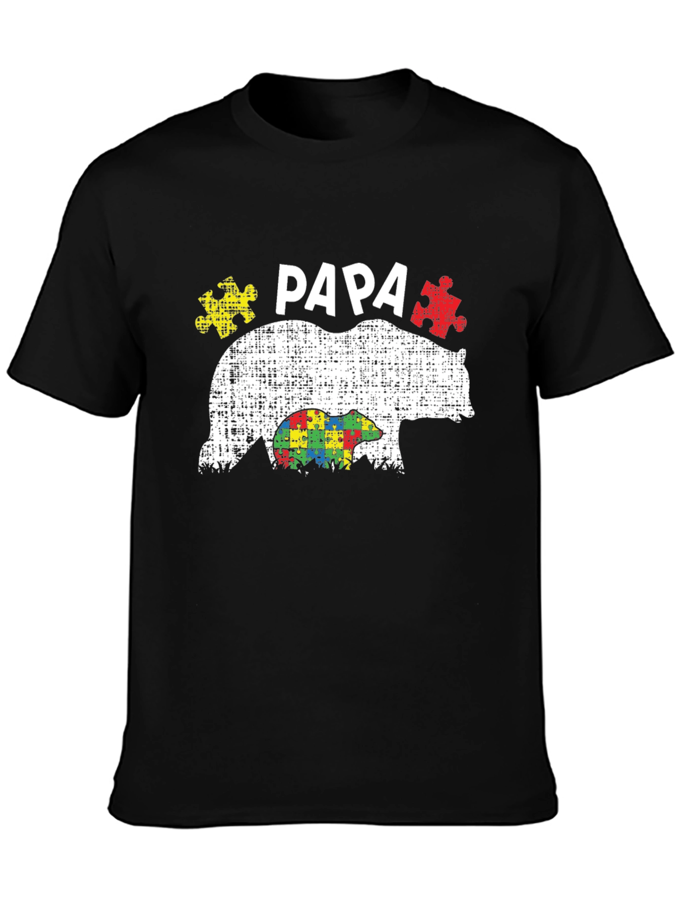 Papa Bear Autism Awareness T-Shirt