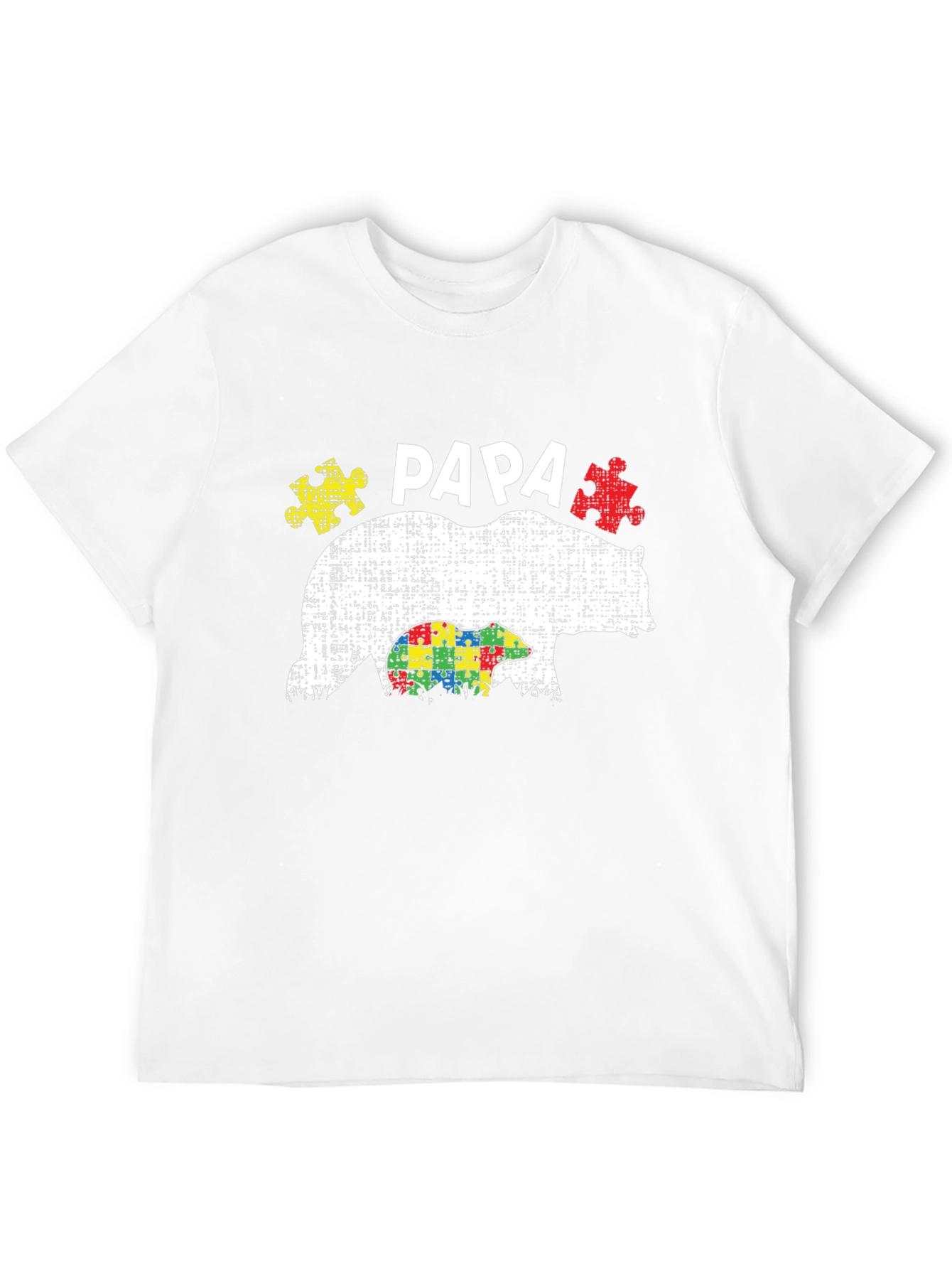 Papa Bear Autism Awareness T-Shirt