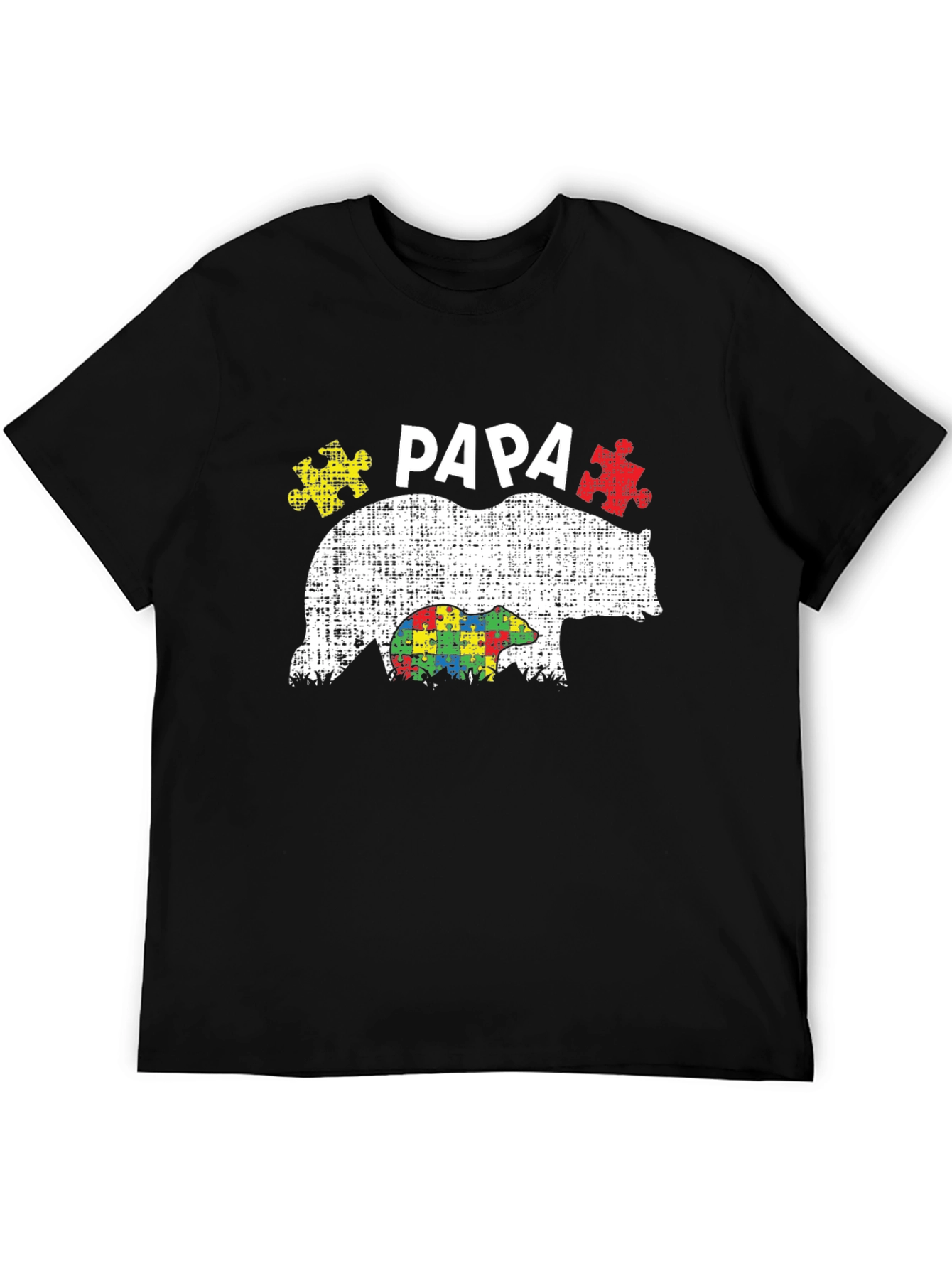 Papa Bear Autism Awareness T-Shirt