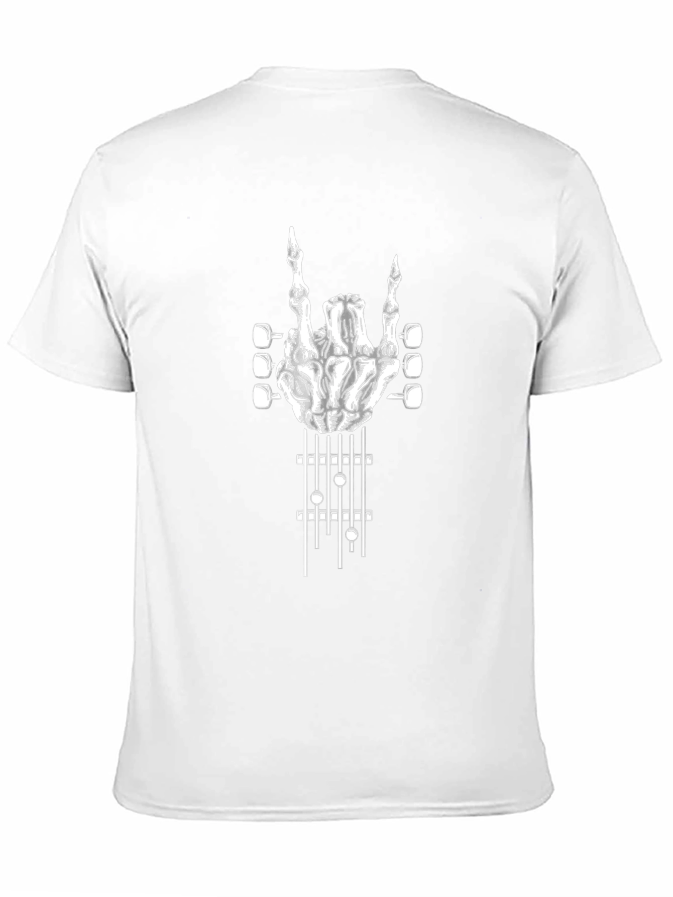 Rock On Skeleton Hand Guitar T-Shirt
