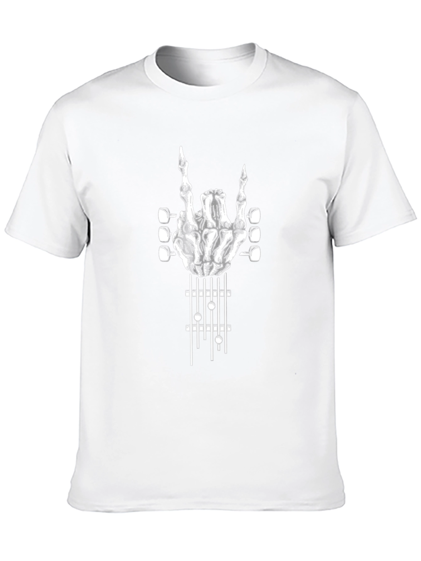 Rock On Skeleton Hand Guitar T-Shirt
