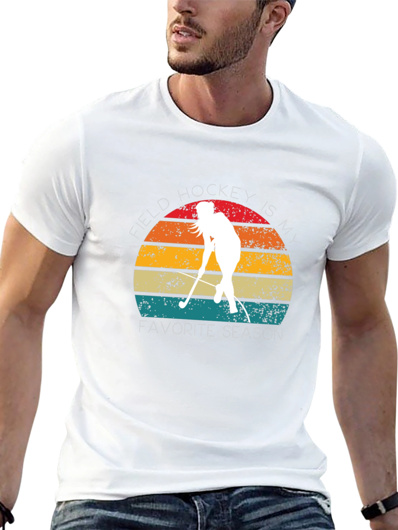 Field Hockey Is My Favorite Season Retro T-Shirt
