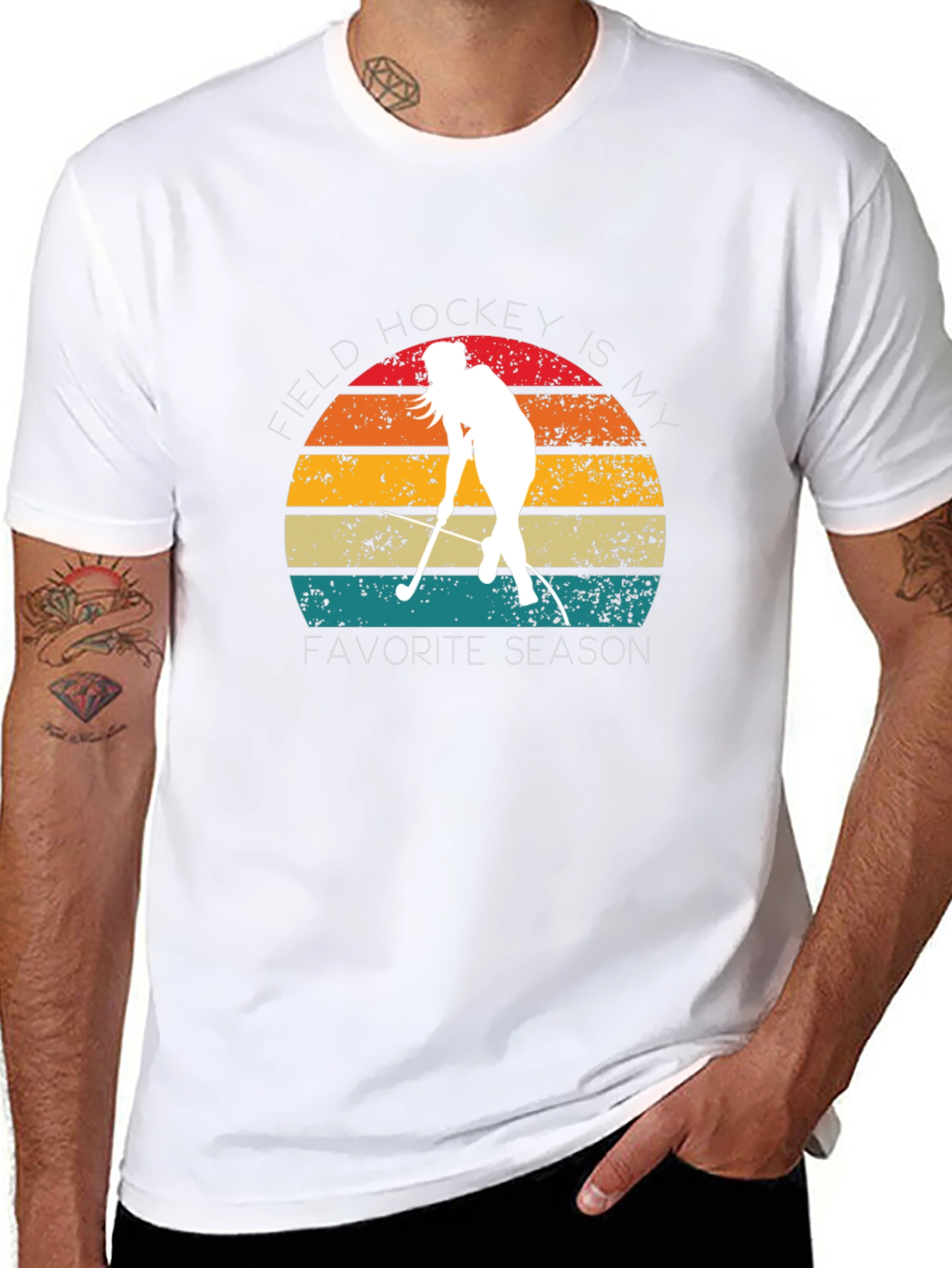 Field Hockey Is My Favorite Season Retro T-Shirt
