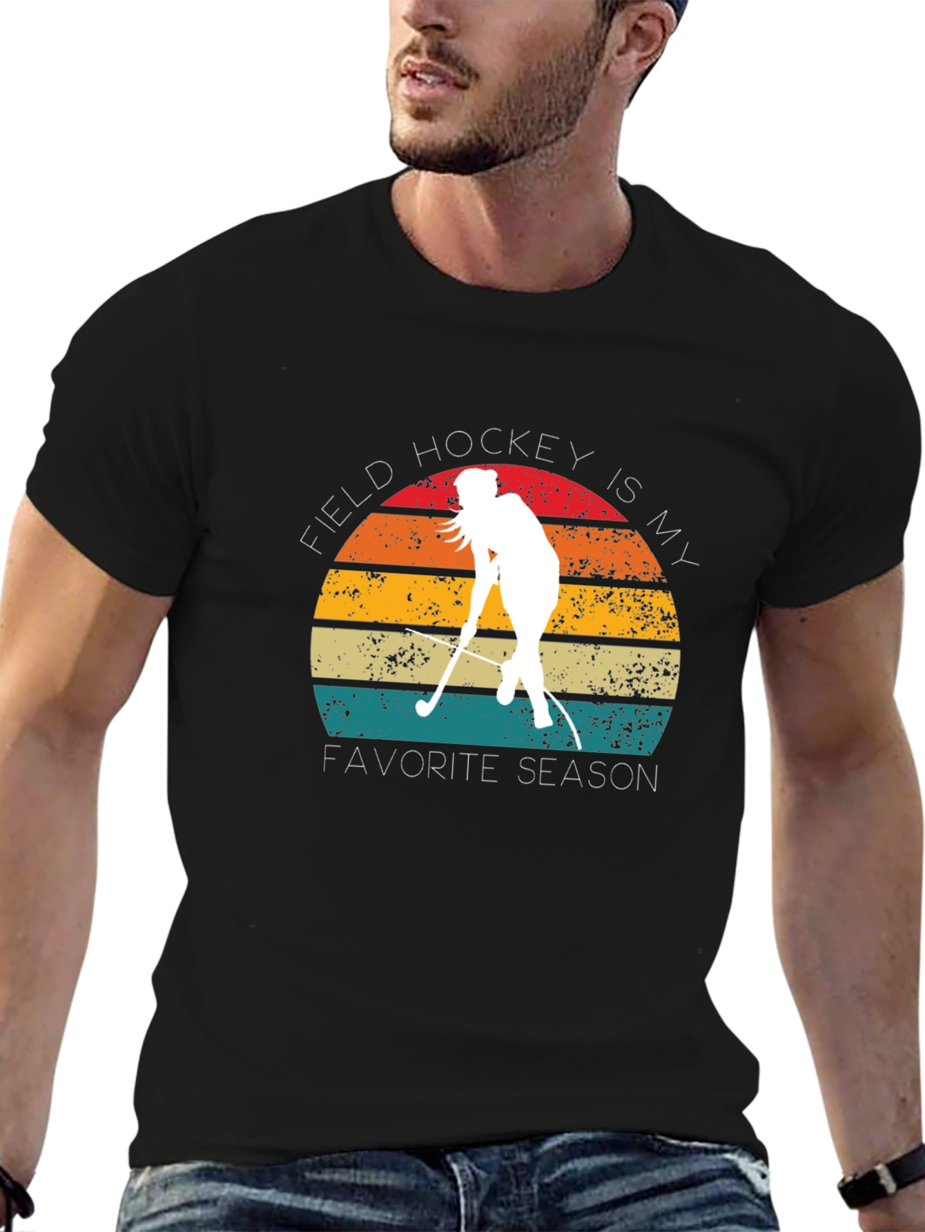 Field Hockey Is My Favorite Season Retro T-Shirt
