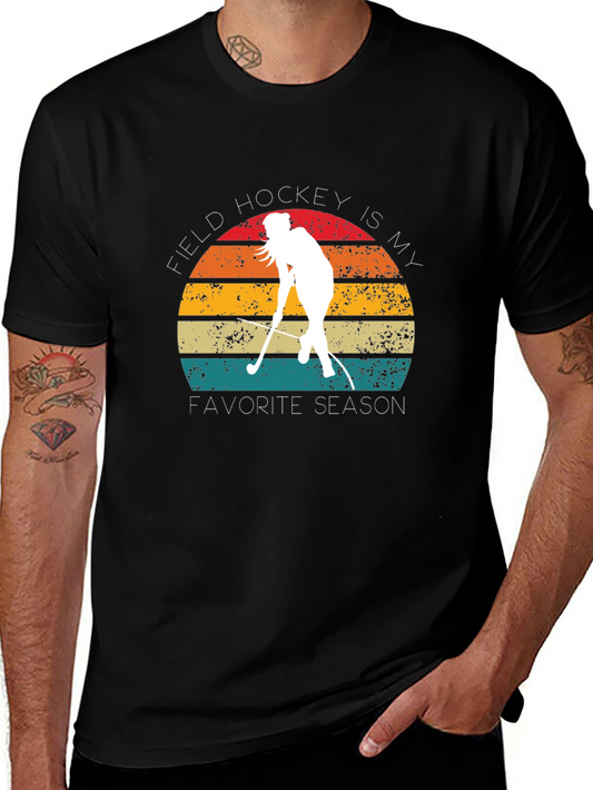 Field Hockey Is My Favorite Season Retro T-Shirt