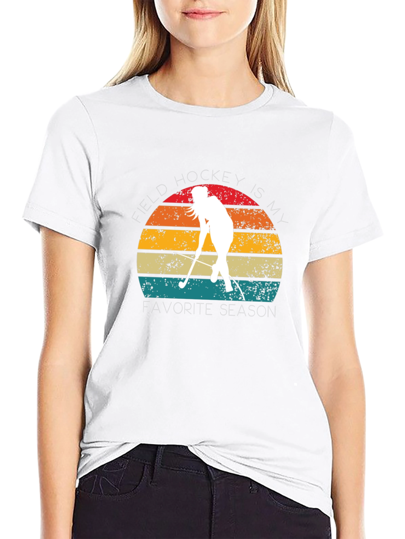 Field Hockey Is My Favorite Season Retro T-Shirt