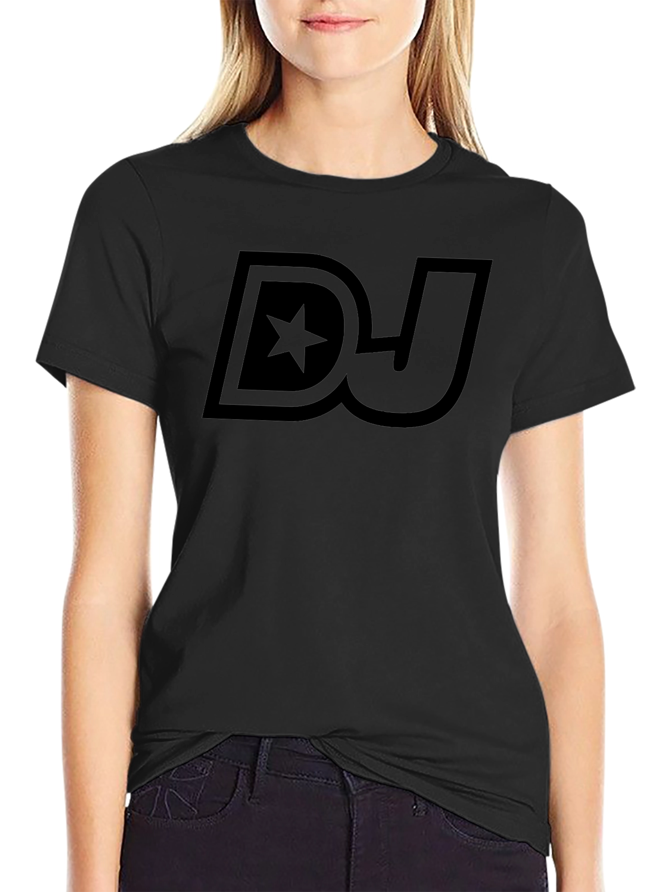 DJ Star Logo Black T-Shirt
