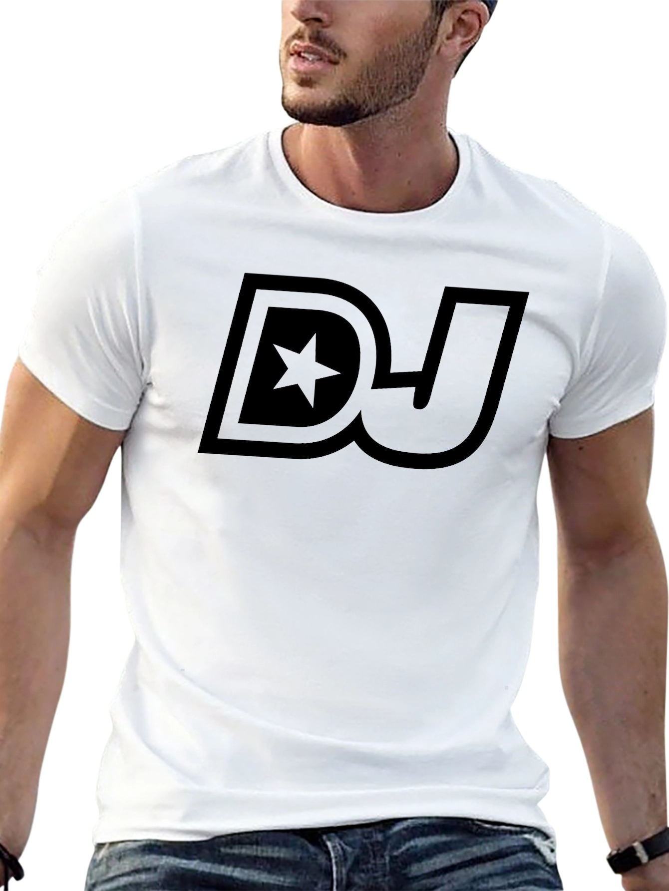 DJ Star Logo Black T-Shirt