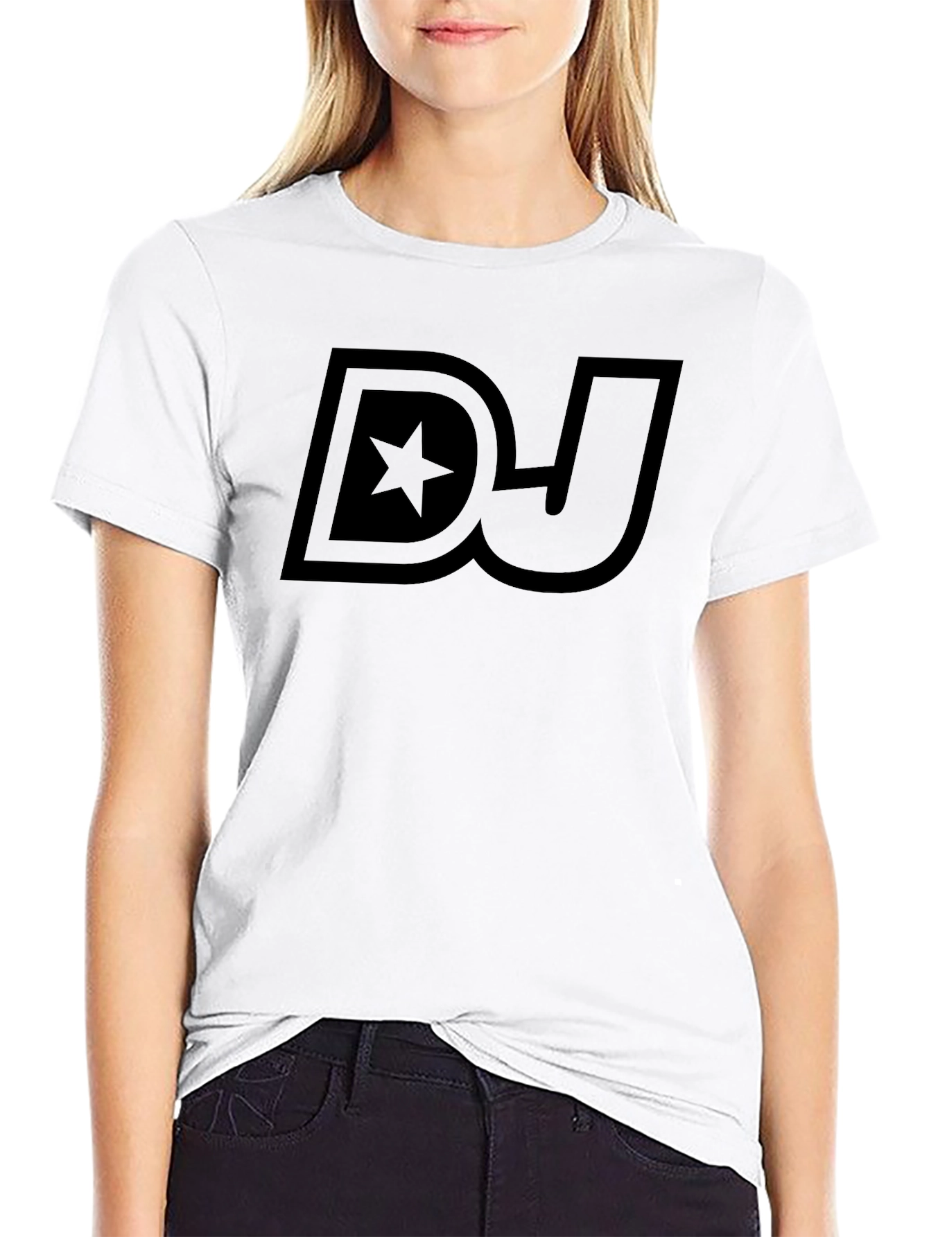 DJ Star Logo Black T-Shirt