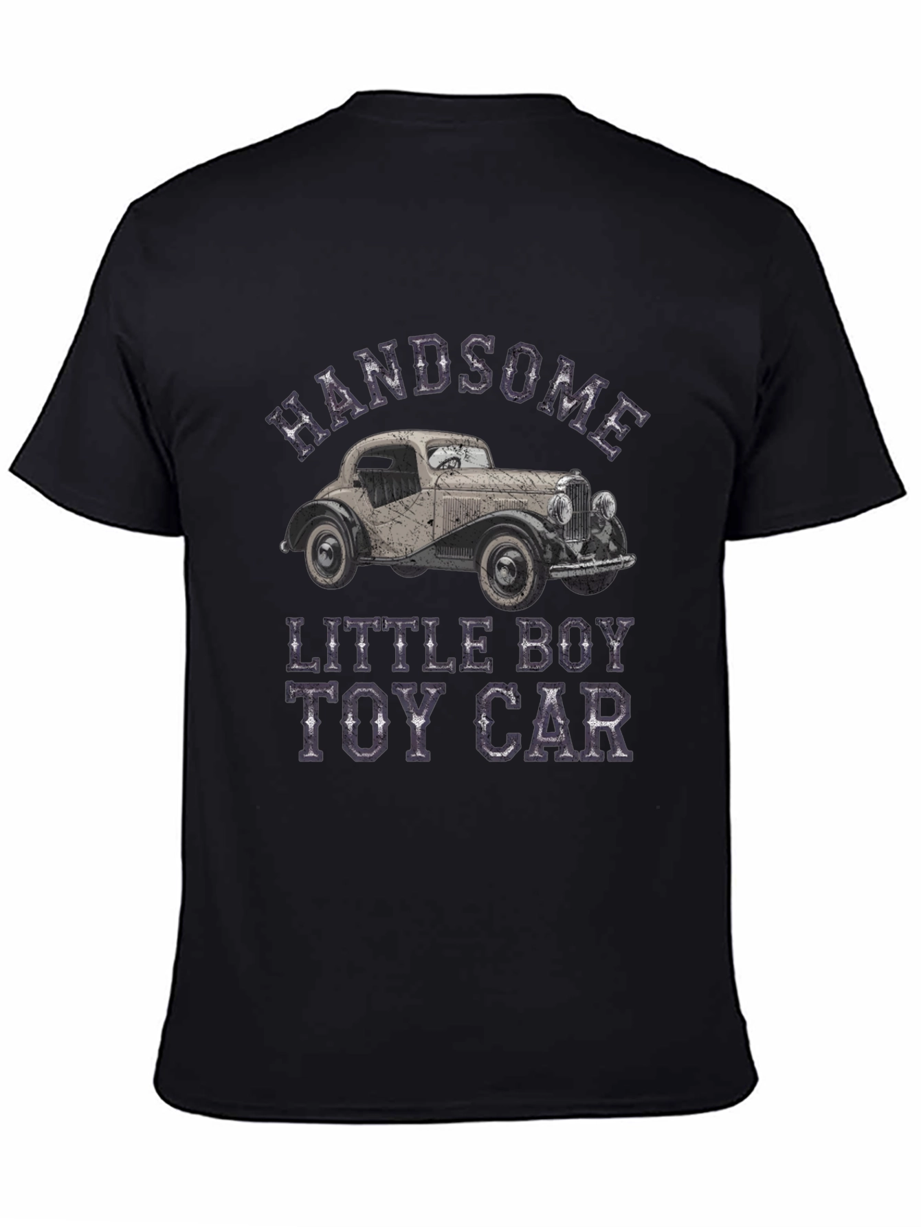 Handsome Little Boy Toy Car T-Shirt