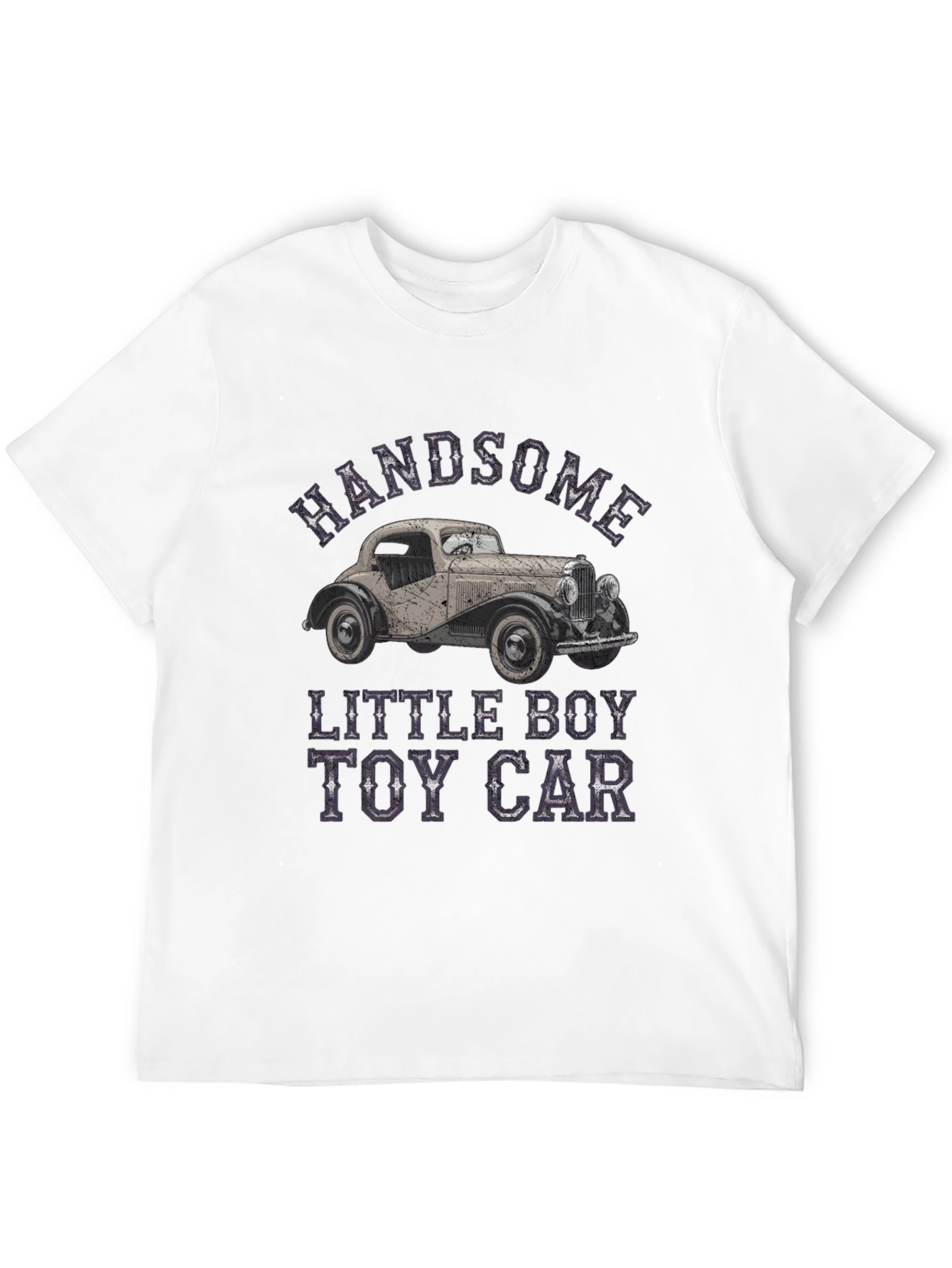 Handsome Little Boy Toy Car T-Shirt