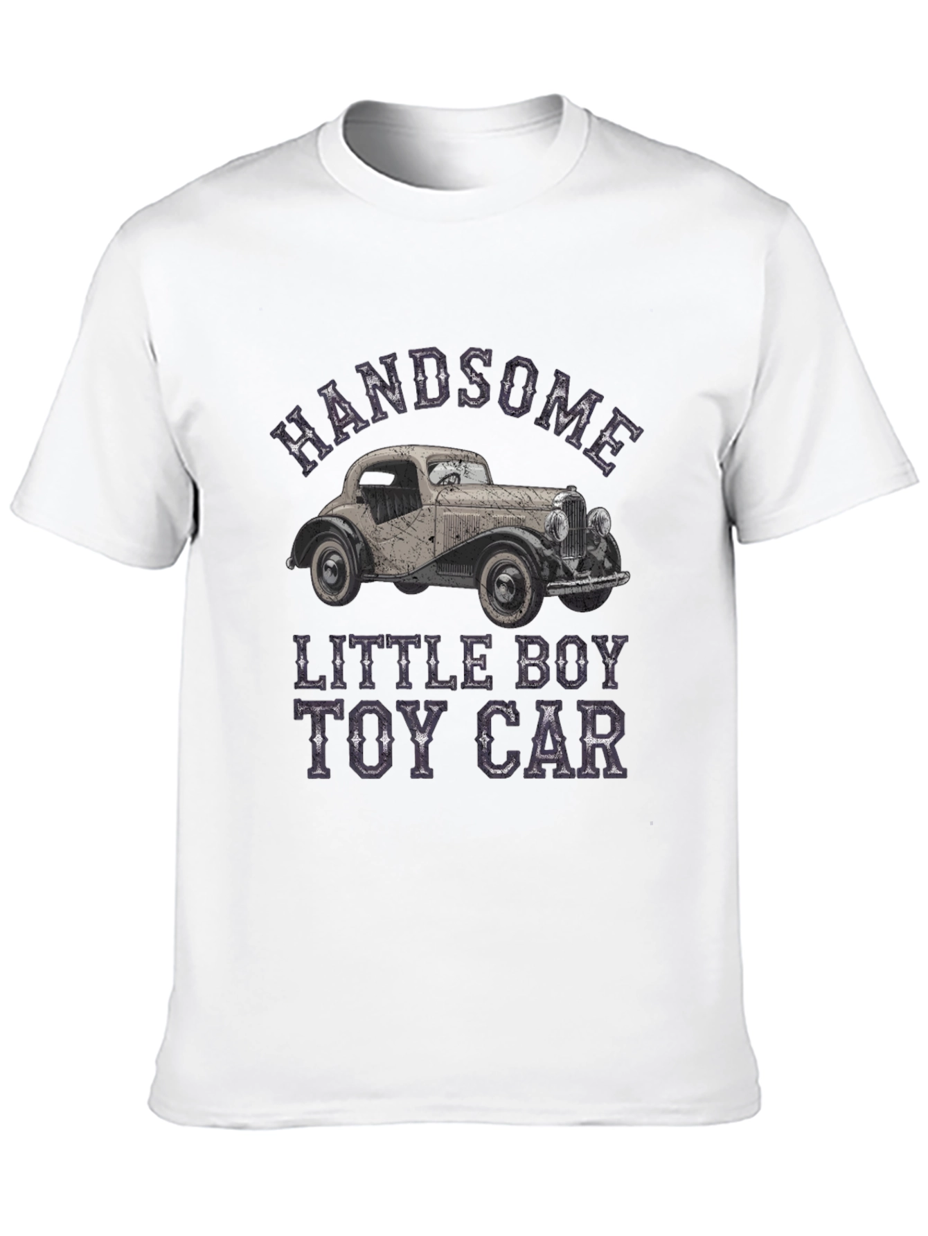 Handsome Little Boy Toy Car T-Shirt