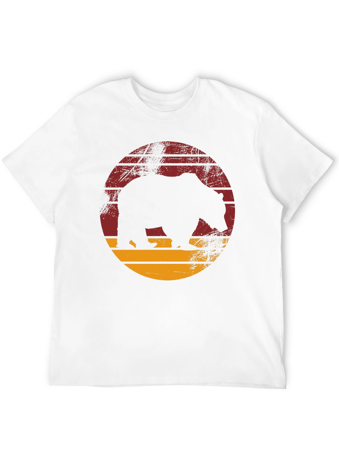 Retro Bear Silhouette Graphic Tee