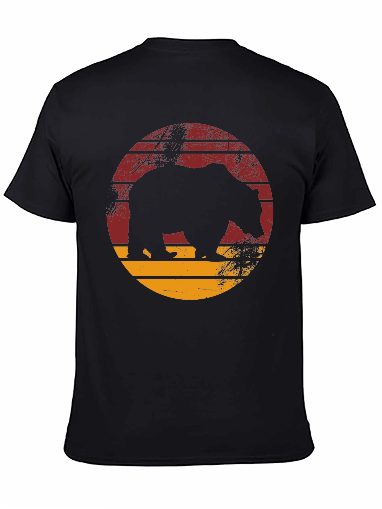 Retro Bear Silhouette Graphic Tee