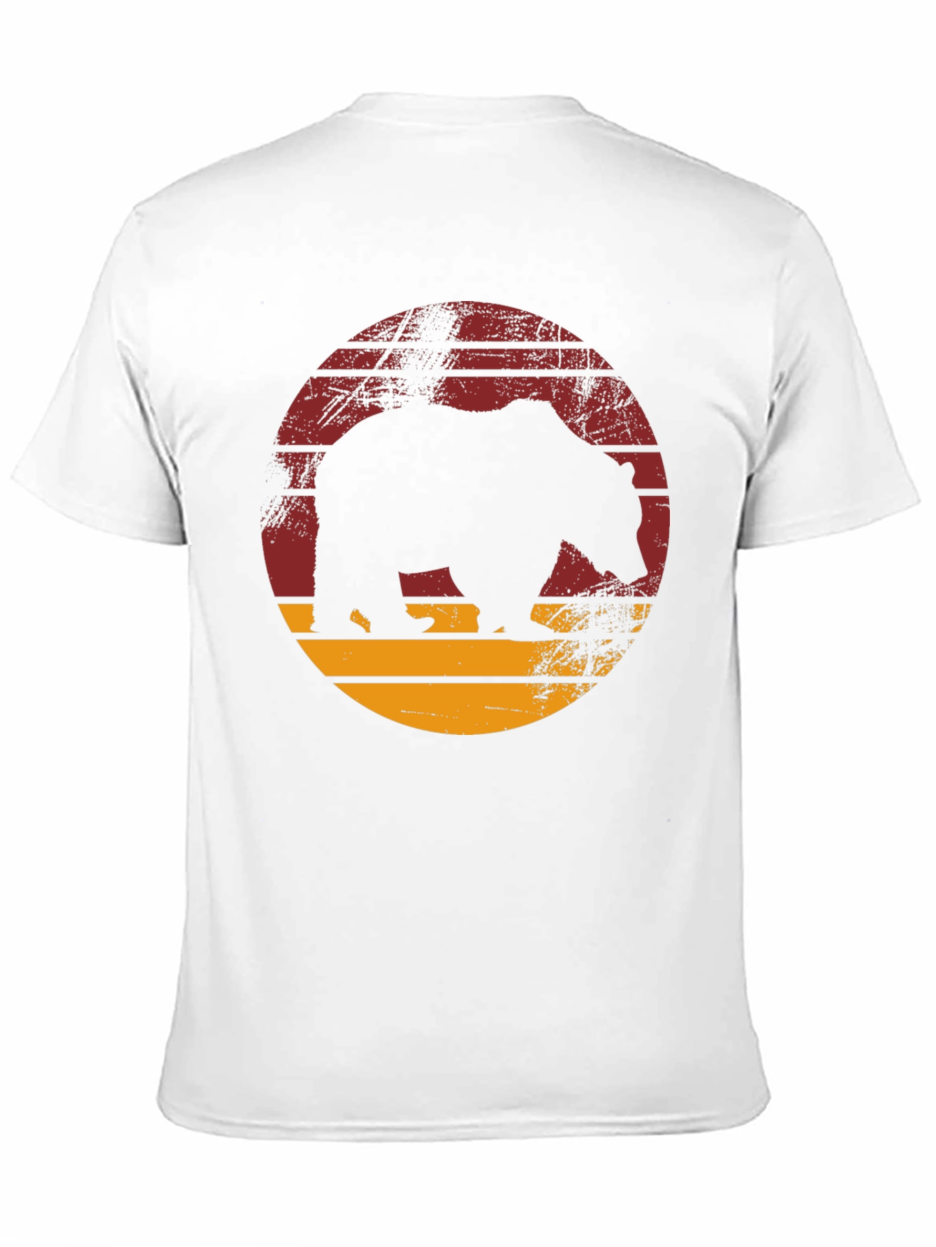 Retro Bear Silhouette Graphic Tee
