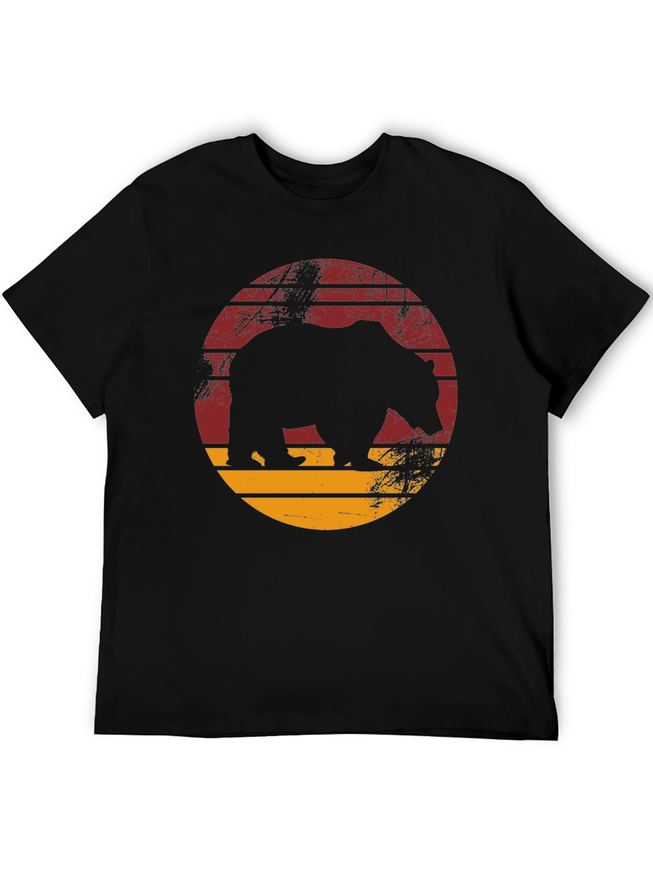 Retro Bear Silhouette Graphic Tee