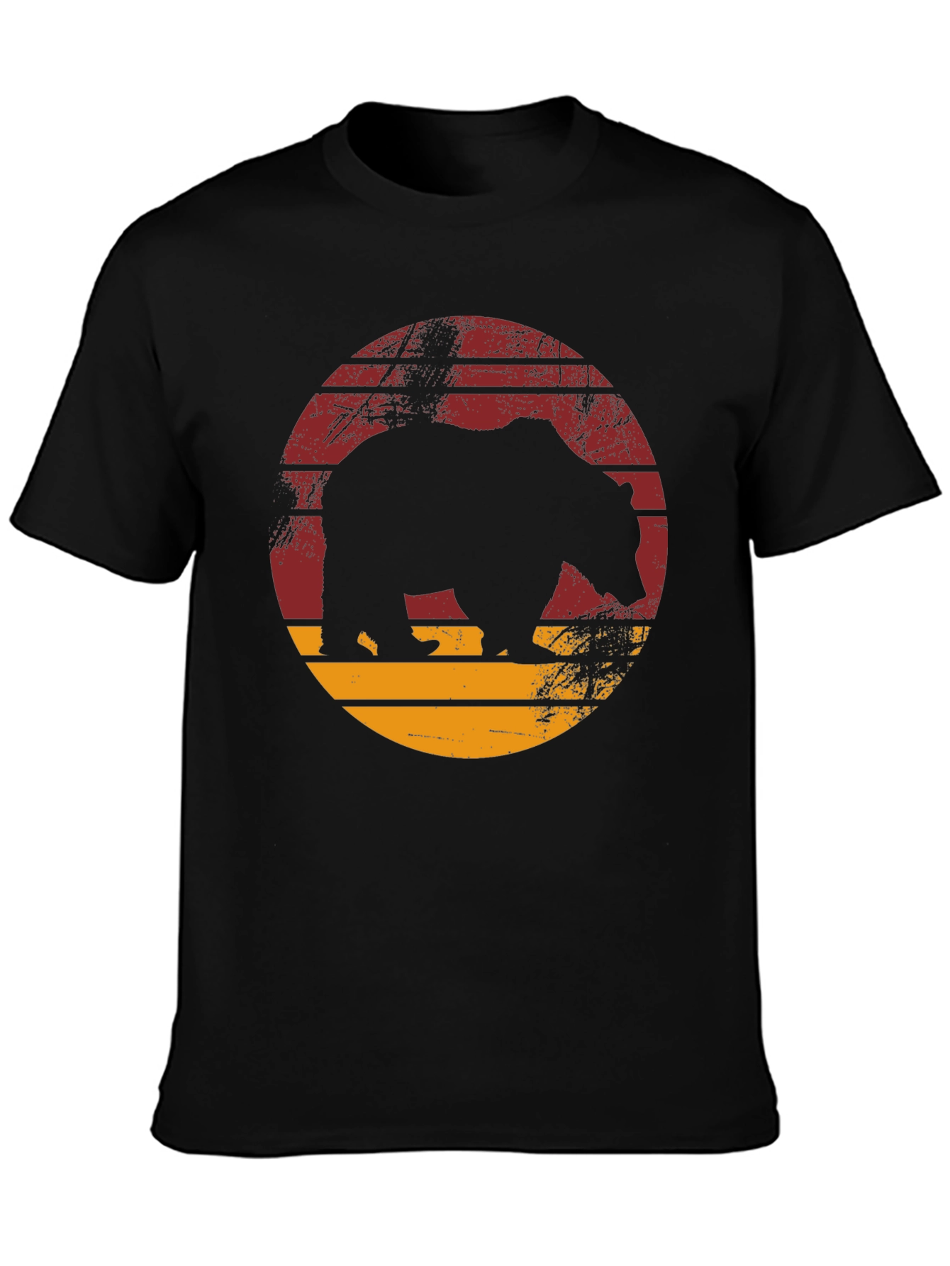 Retro Bear Silhouette Graphic Tee