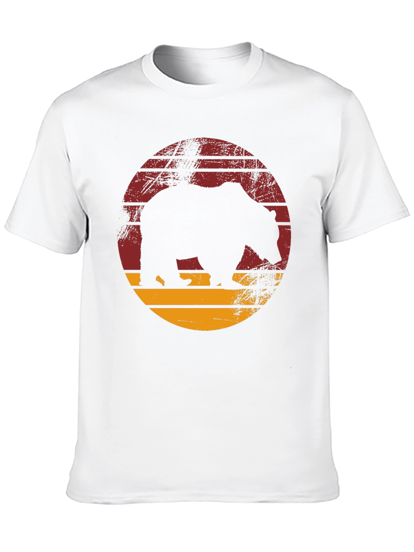 Retro Bear Silhouette Graphic Tee