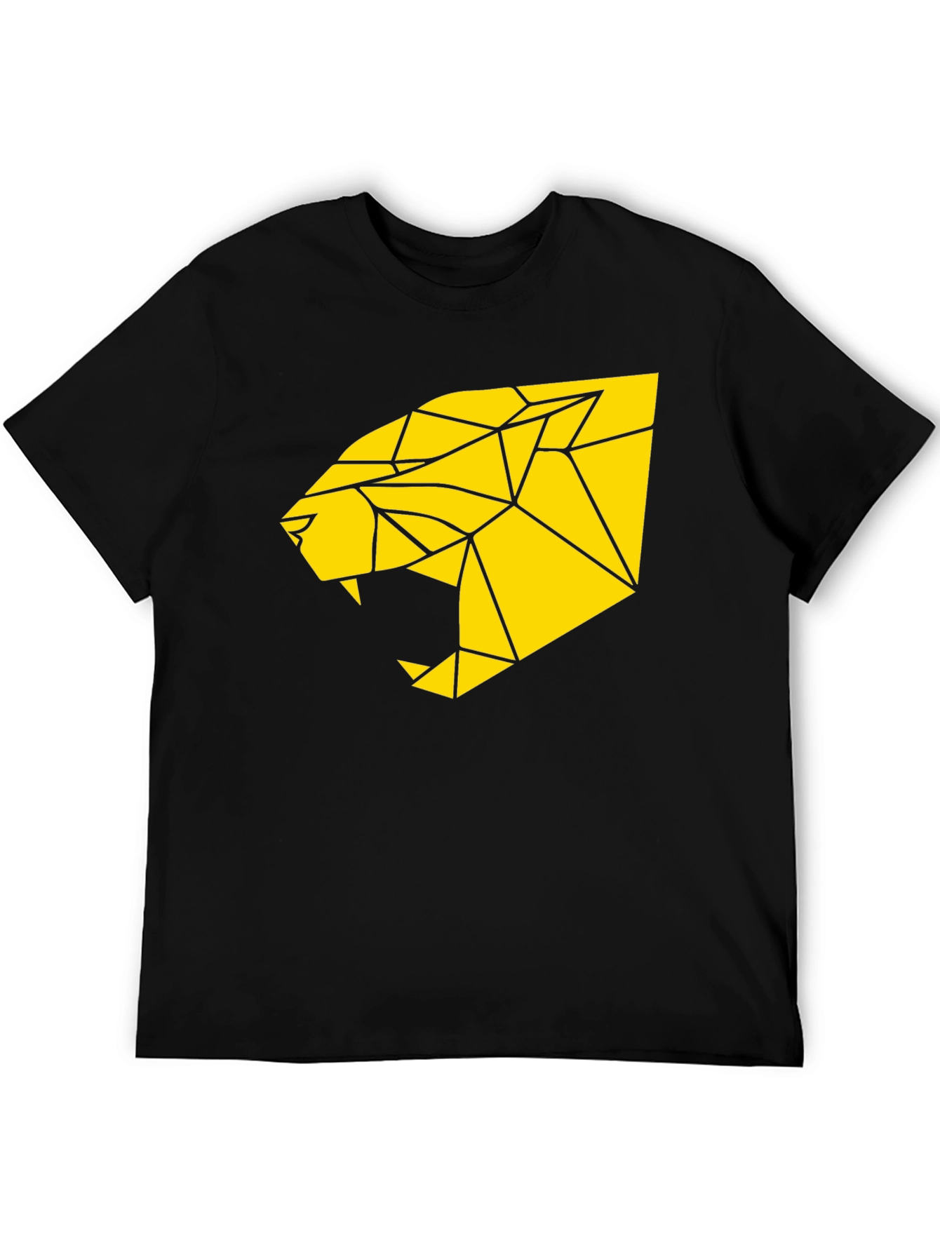 Geometric Panther Graphic Tee - Bold Statement Shirt