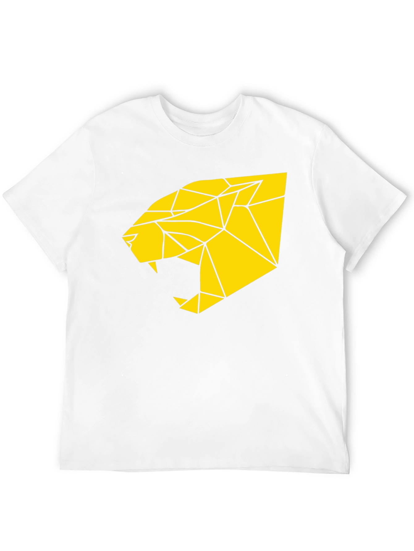 Geometric Panther Graphic Tee - Bold Statement Shirt