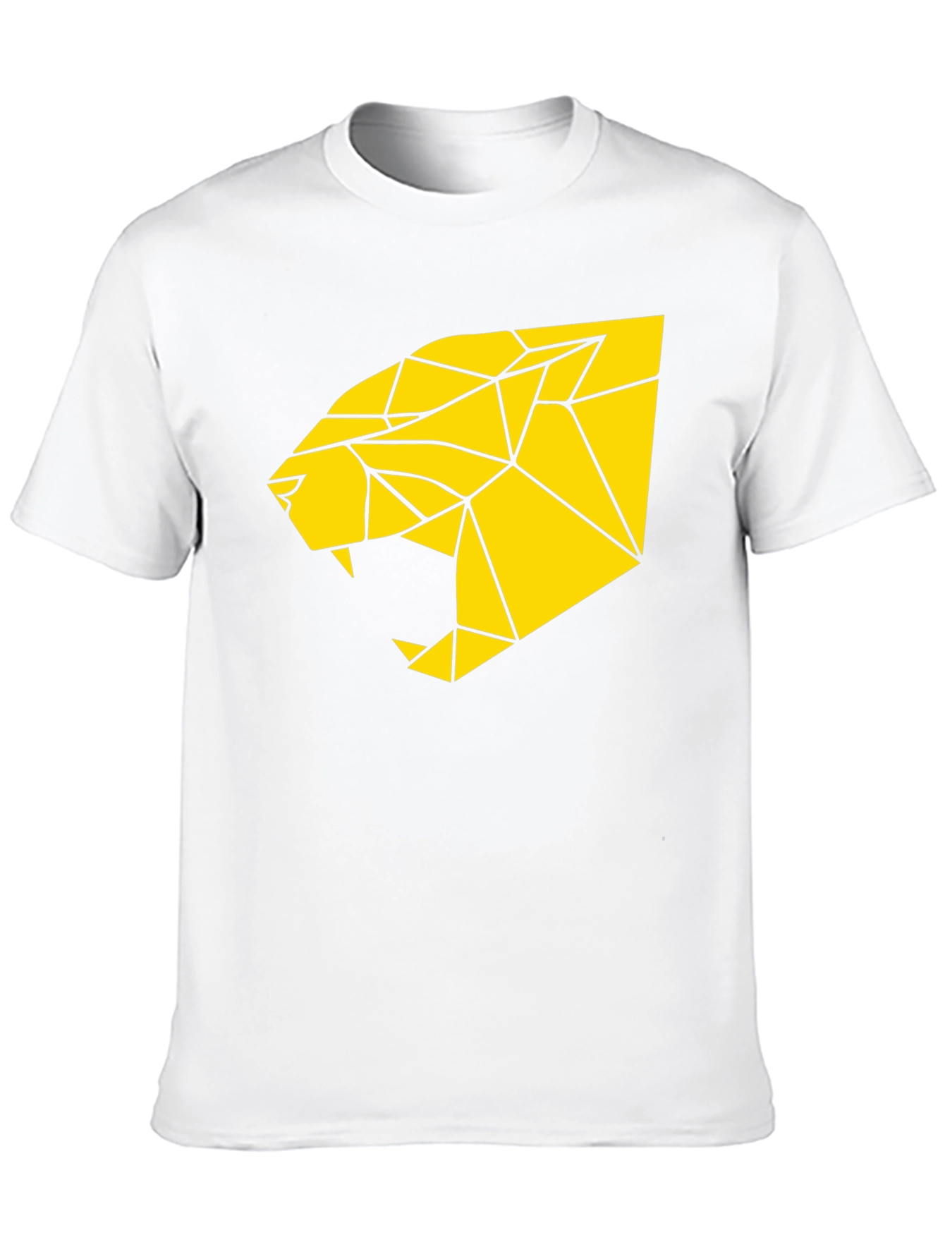 Geometric Panther Graphic Tee - Bold Statement Shirt